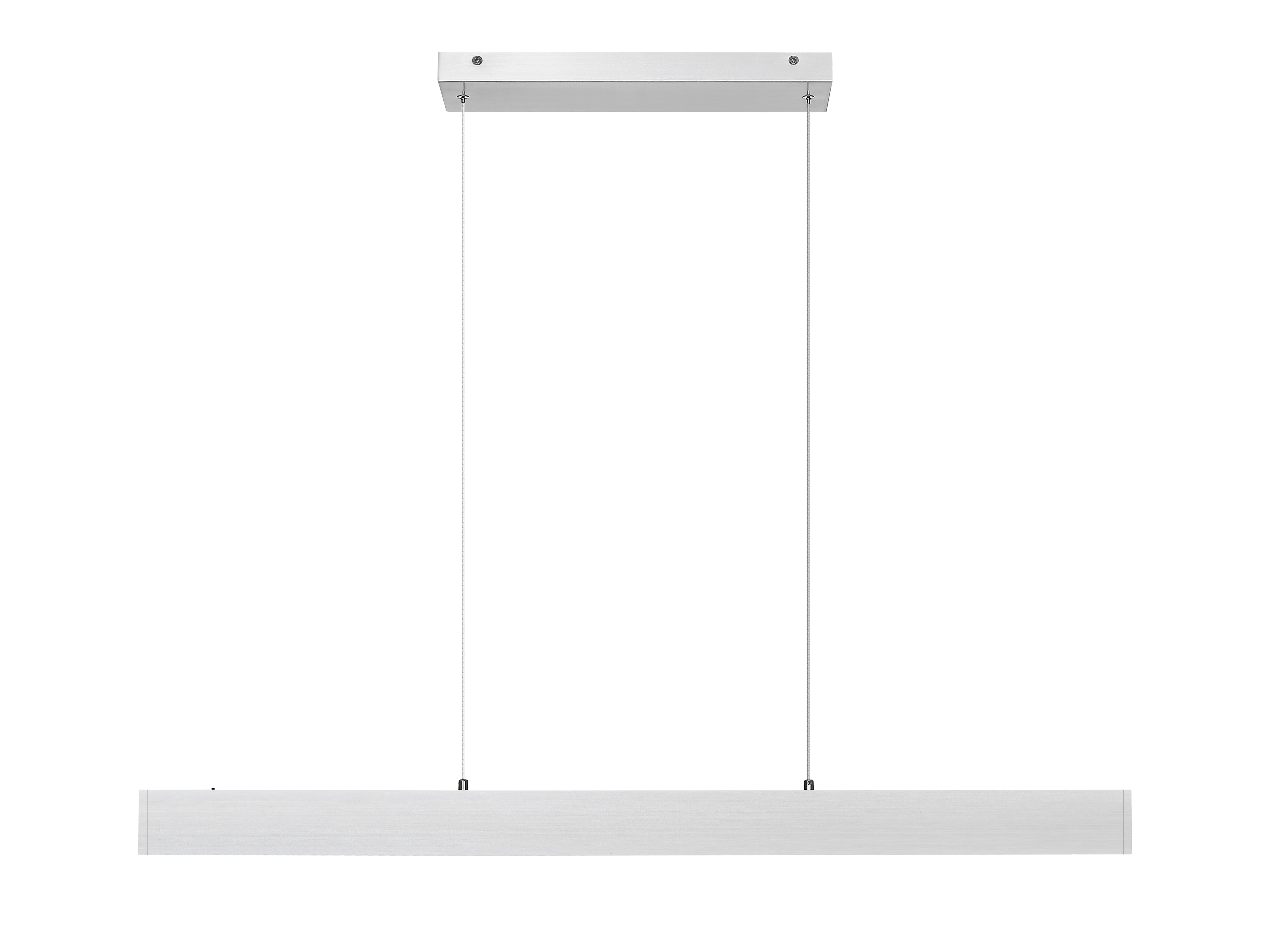 Hudson LED 1 Light Linear Chandelier Brushed Nickel