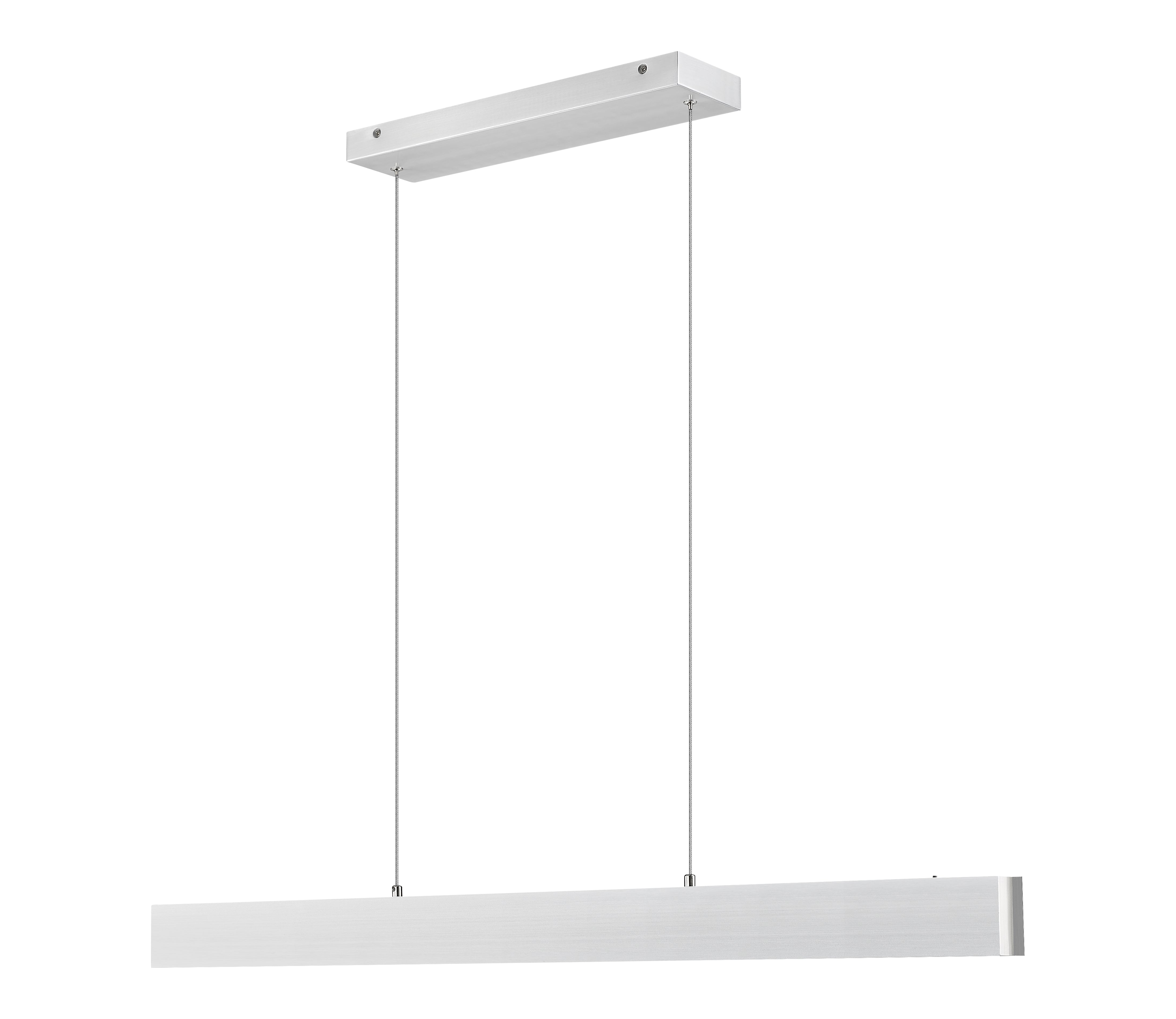 Hudson LED 1 Light Linear Chandelier Brushed Nickel
