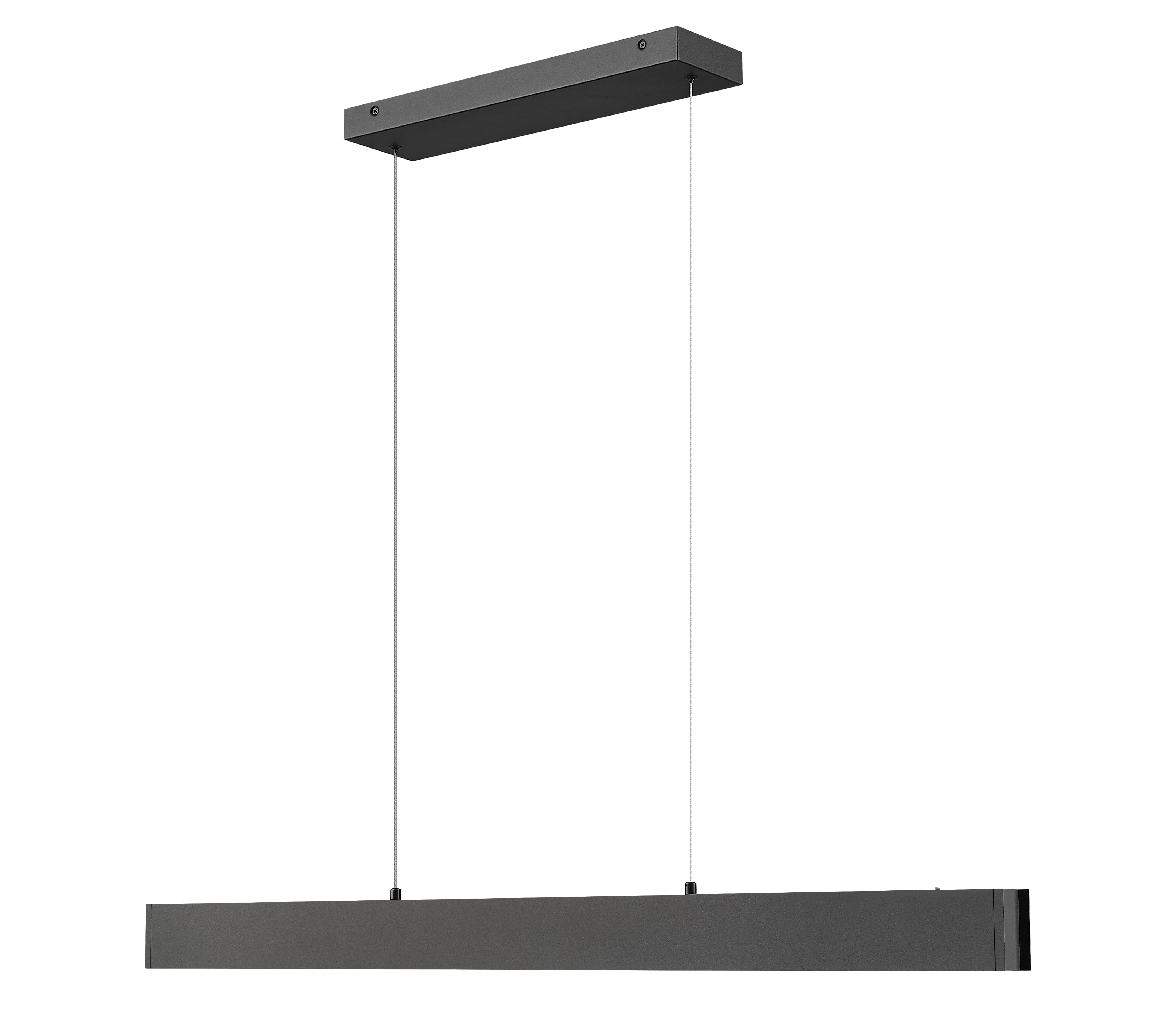 Hudson LED 1 Light Linear Chandelier Matte Black