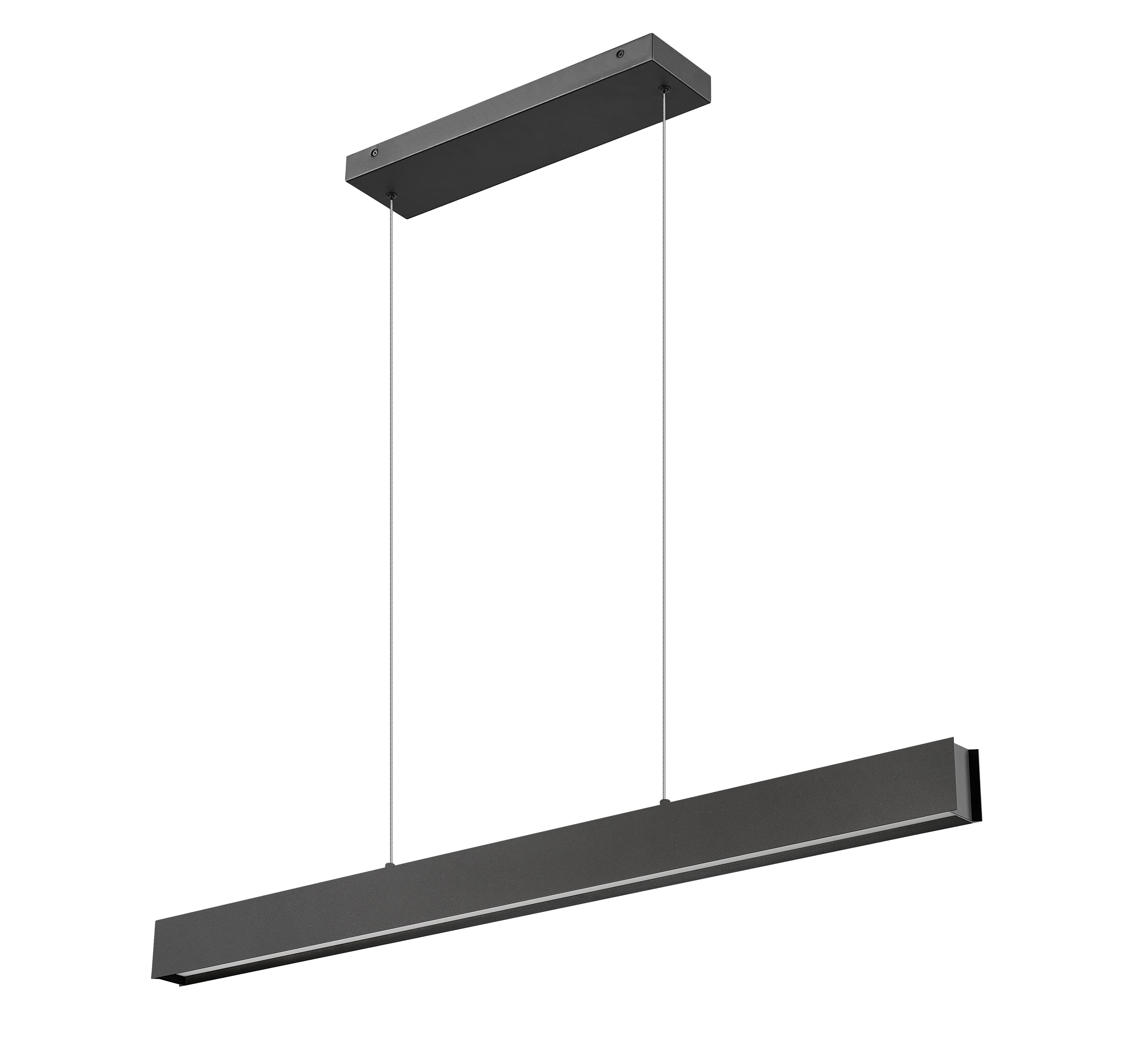 Hudson LED 1 Light Linear Chandelier Matte Black