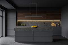 Hudson LED 1 Light Linear Chandelier Matte Black