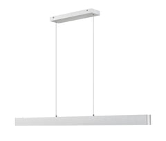 Hudson LED 1 Light Linear Chandelier Brushed Nickel