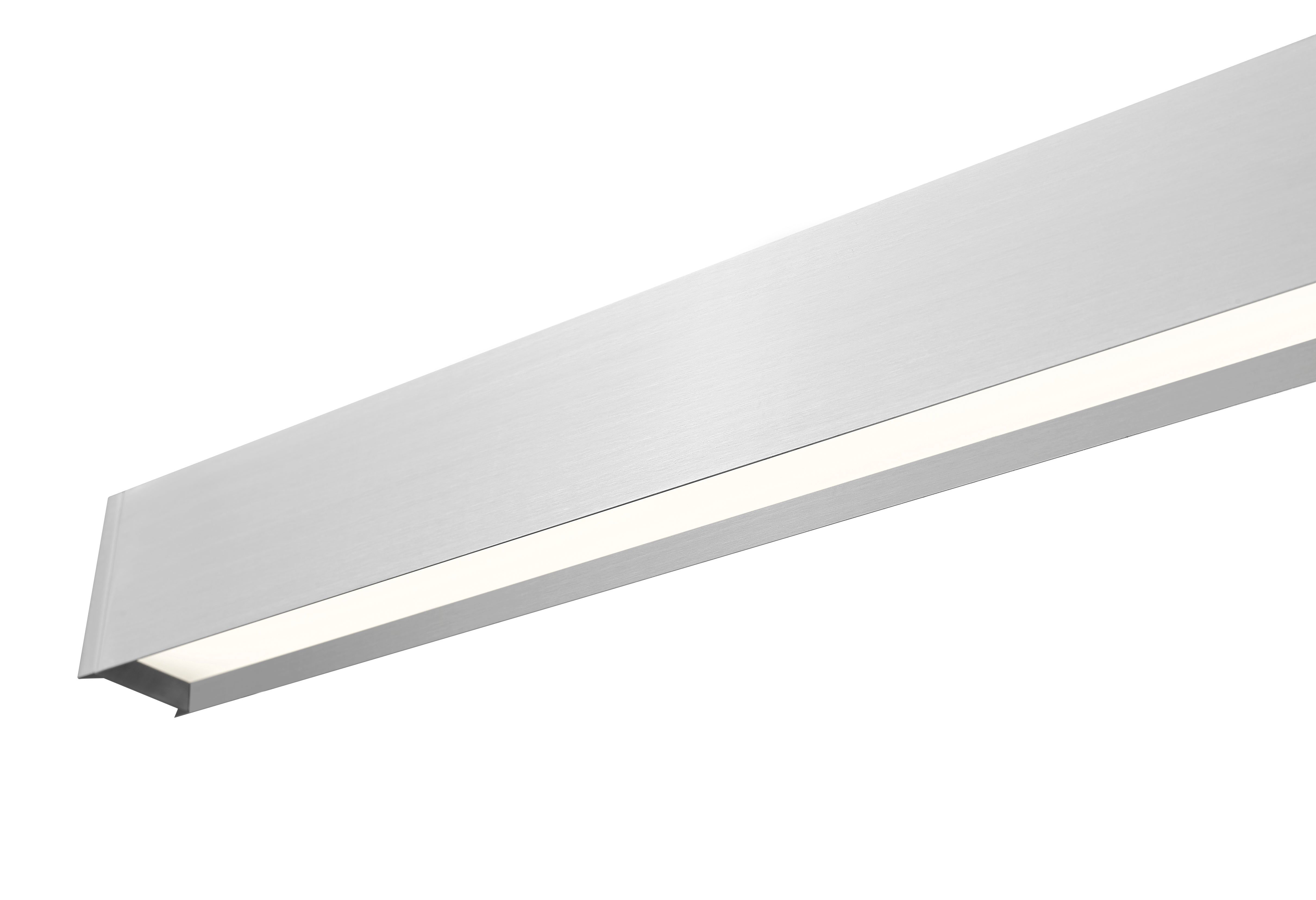 Hudson LED 1 Light Linear Chandelier Brushed Nickel