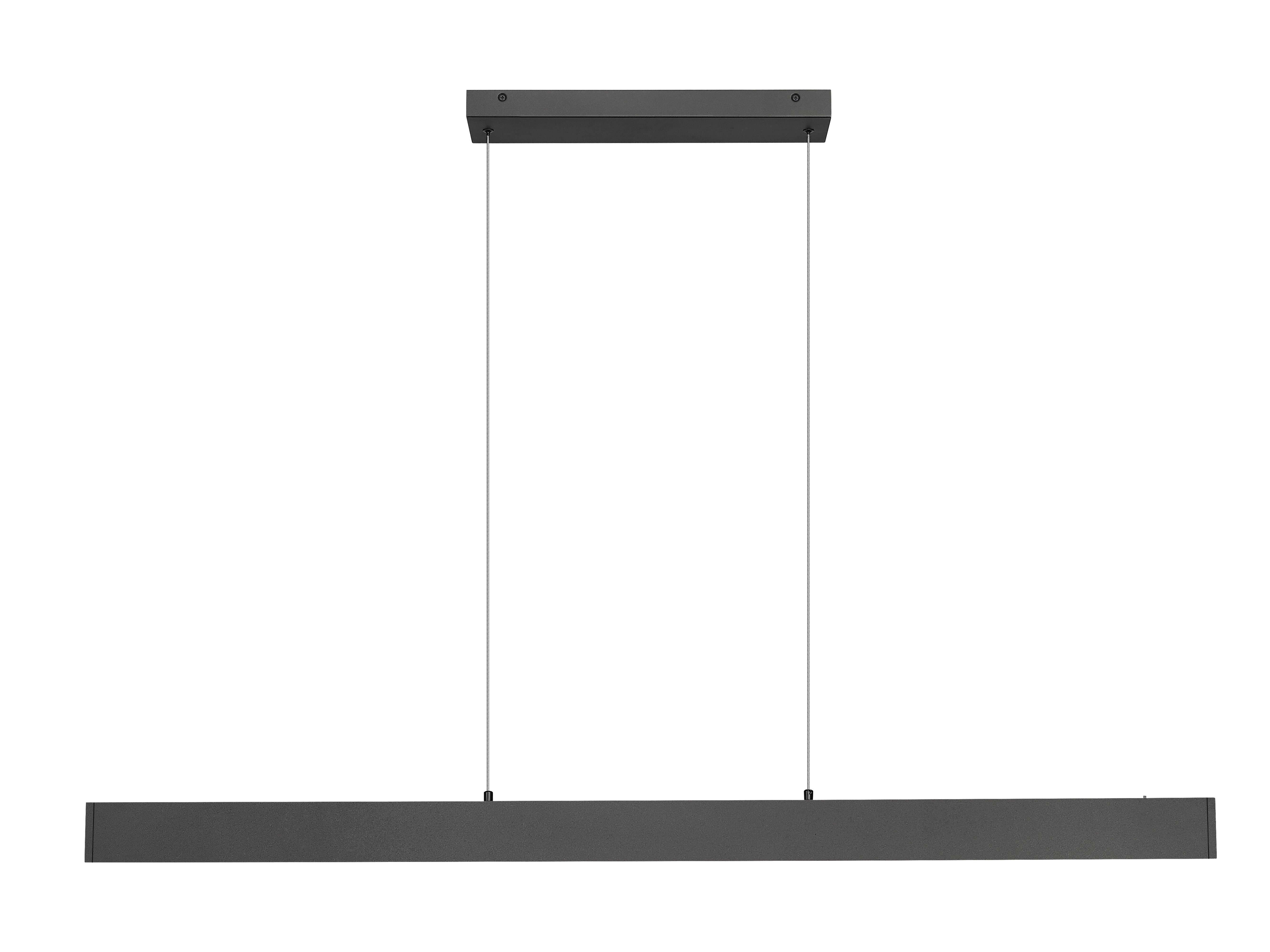 Hudson LED 1 Light Linear Chandelier Matte Black