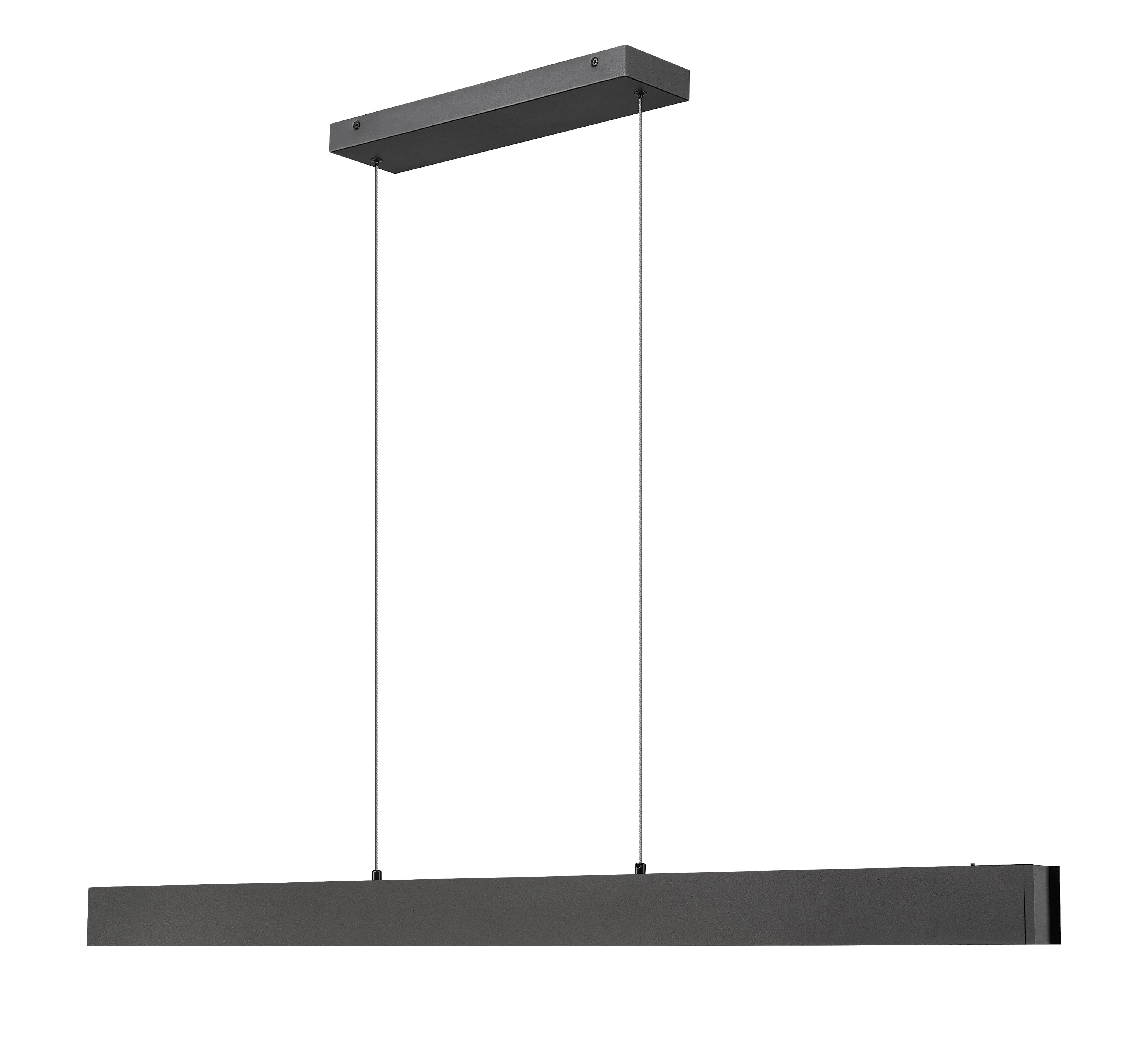 Hudson LED 1 Light Linear Chandelier Matte Black