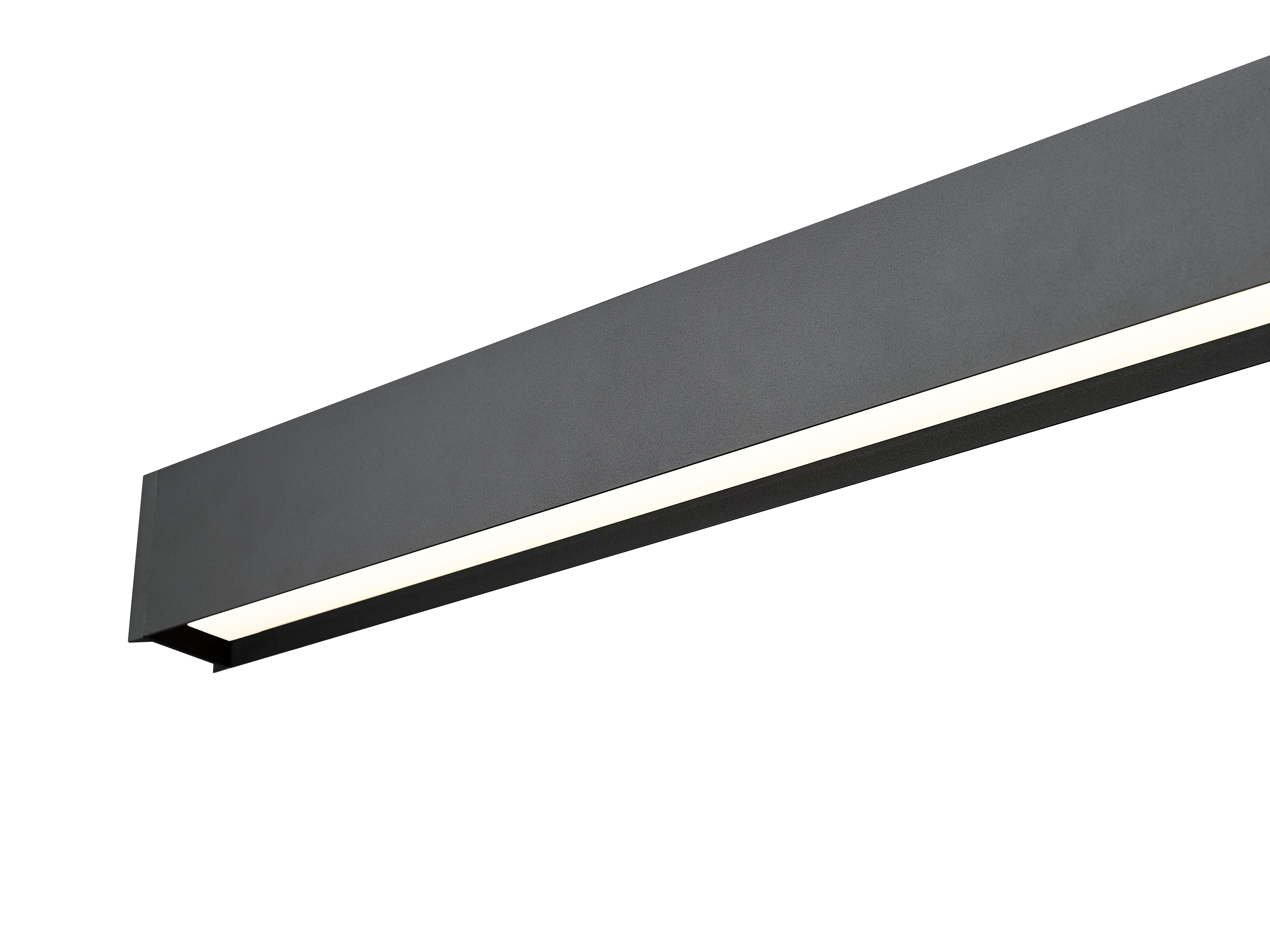 Hudson LED 1 Light Linear Chandelier Matte Black