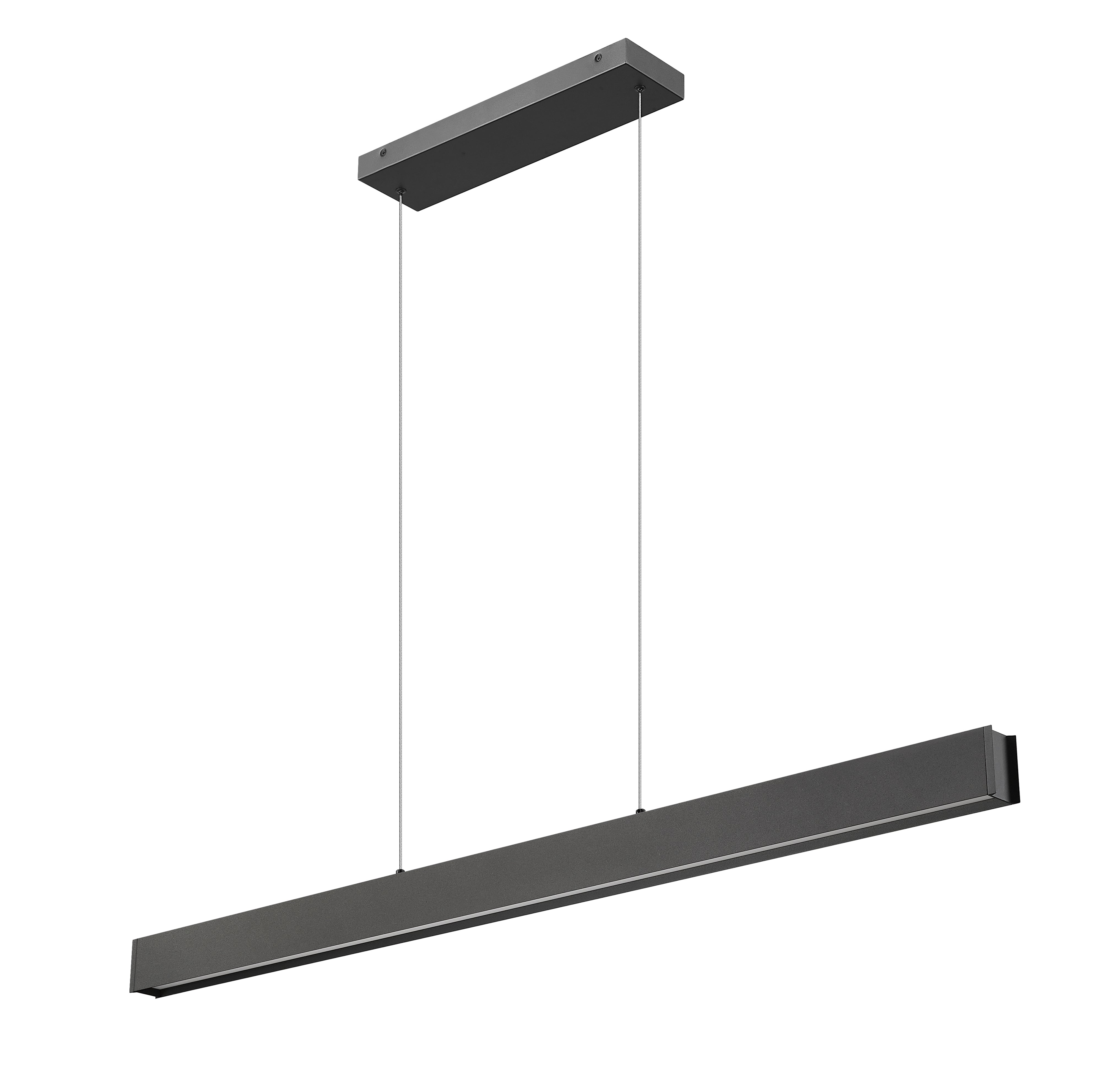 Hudson LED 1 Light Linear Chandelier Matte Black