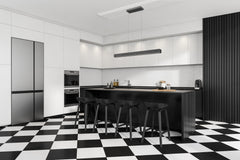 Hudson LED 1 Light Linear Chandelier Matte Black