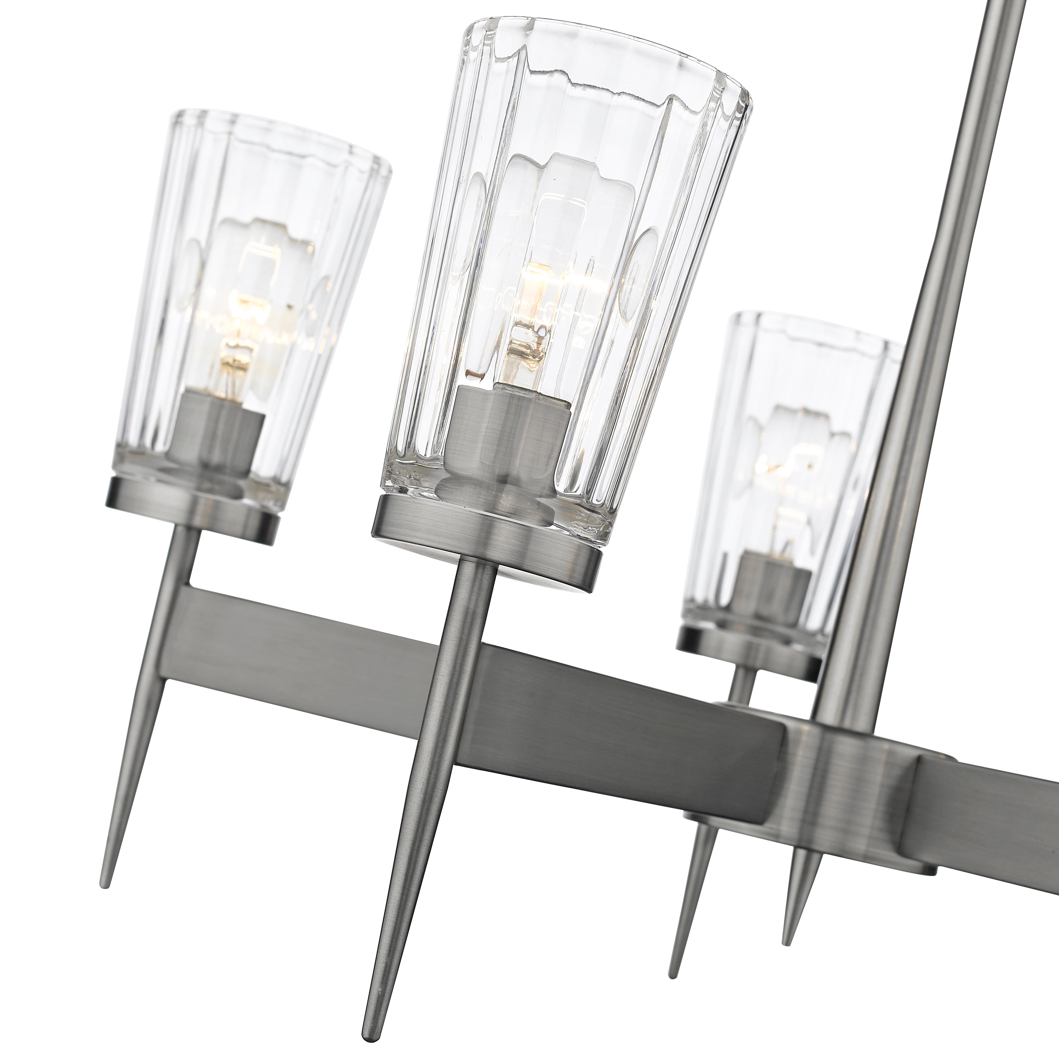 Flair 5 Light Chandelier Antique Nickel
