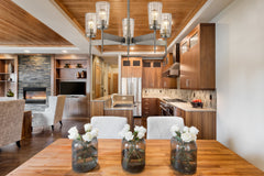 Flair 5 Light Chandelier Antique Nickel