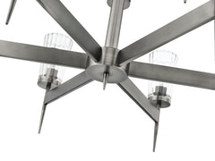Flair 9 Light Chandelier Antique Nickel