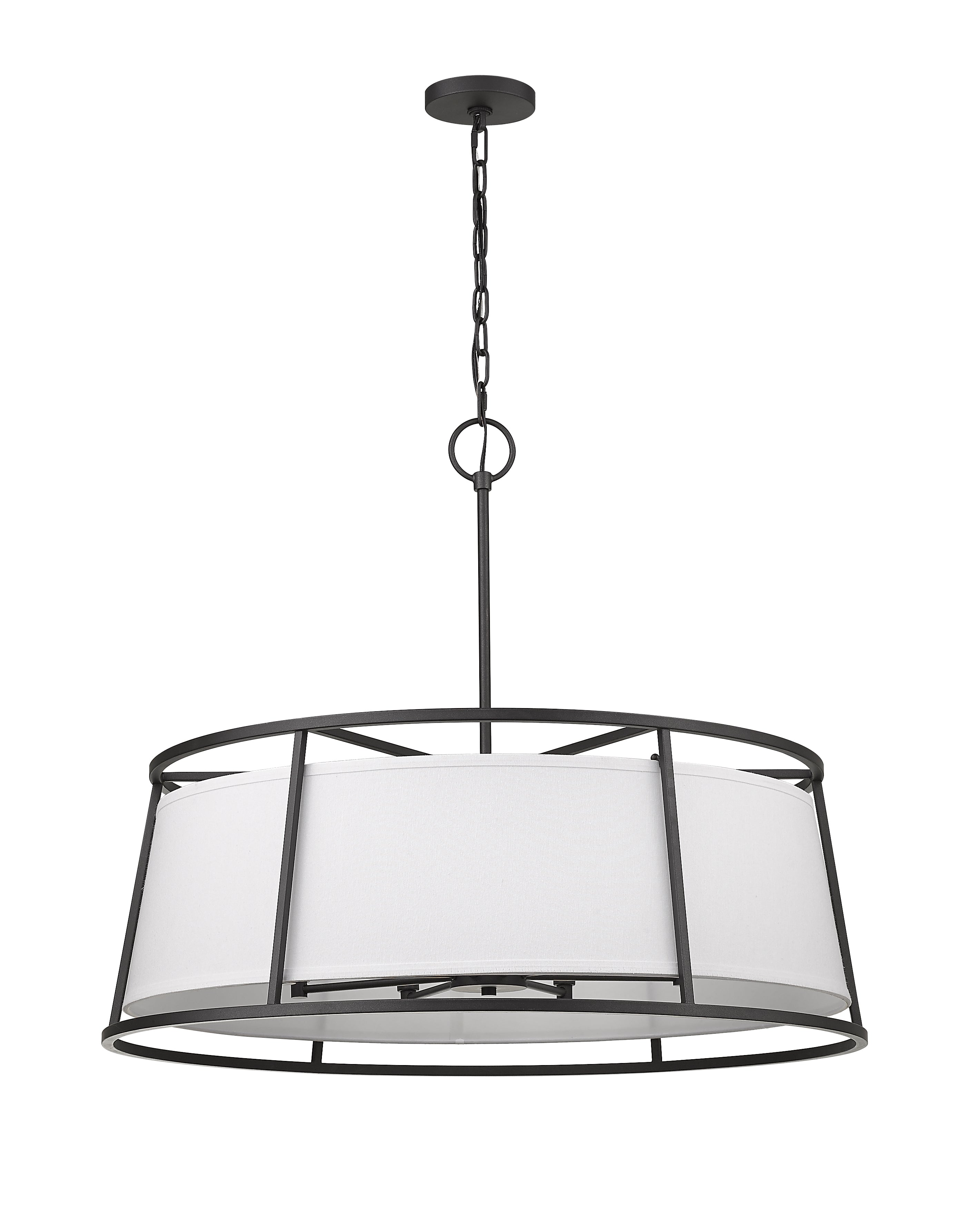 Lenyx Pendant 8 Light Chandelier Iron Ore