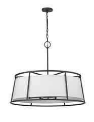 Lenyx Pendant 8 Light Chandelier Iron Ore