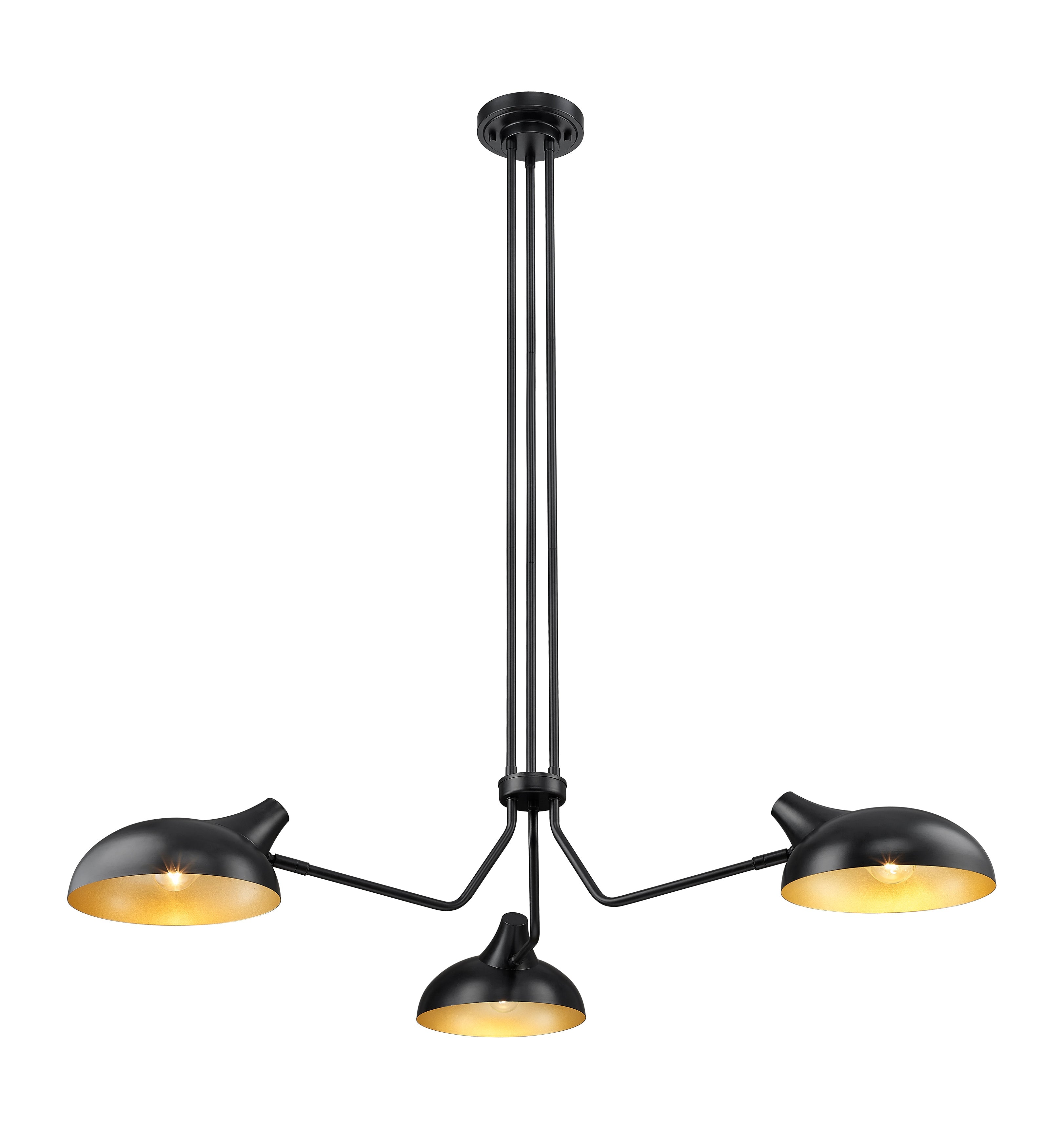 Bellamy 3 Light Chandelier Matte Black
