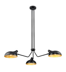 Bellamy 3 Light Chandelier Matte Black