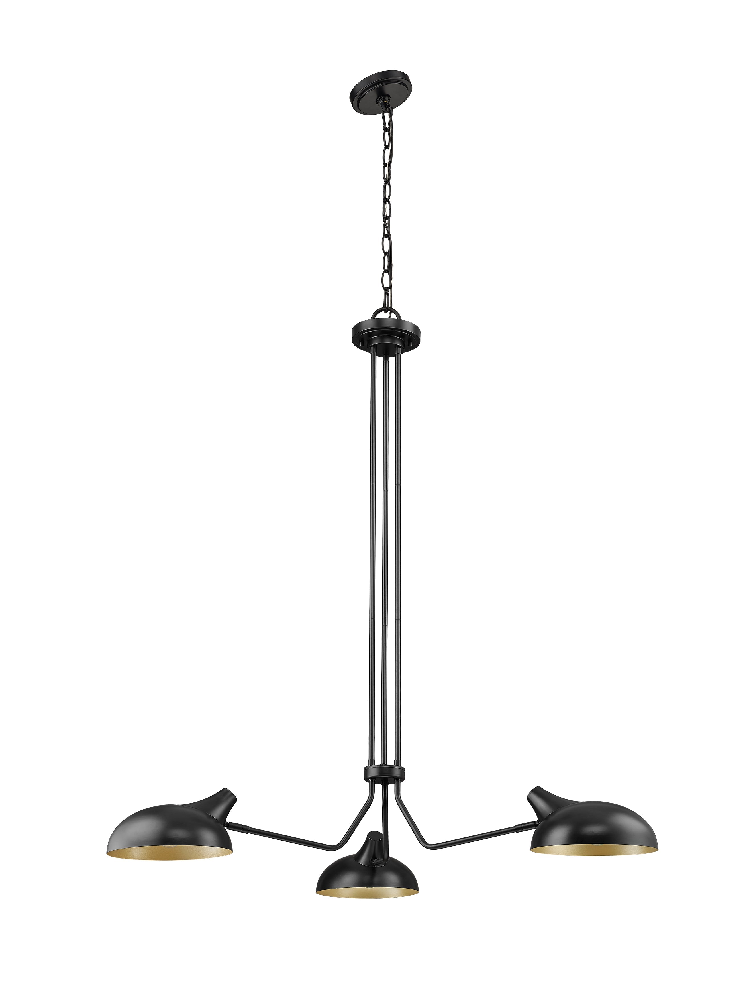 Bellamy 3 Light Chandelier Matte Black