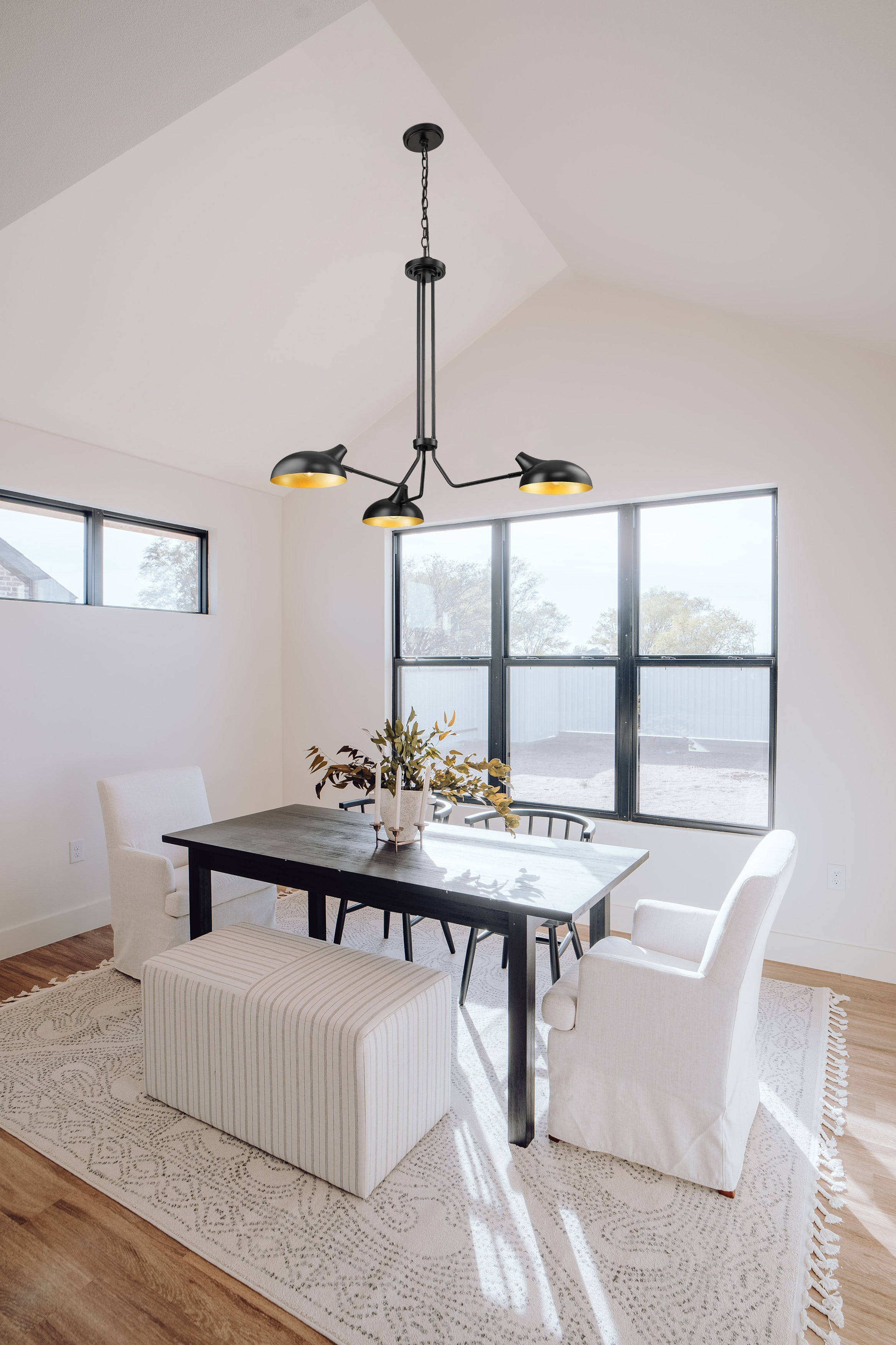Bellamy 3 Light Chandelier Matte Black