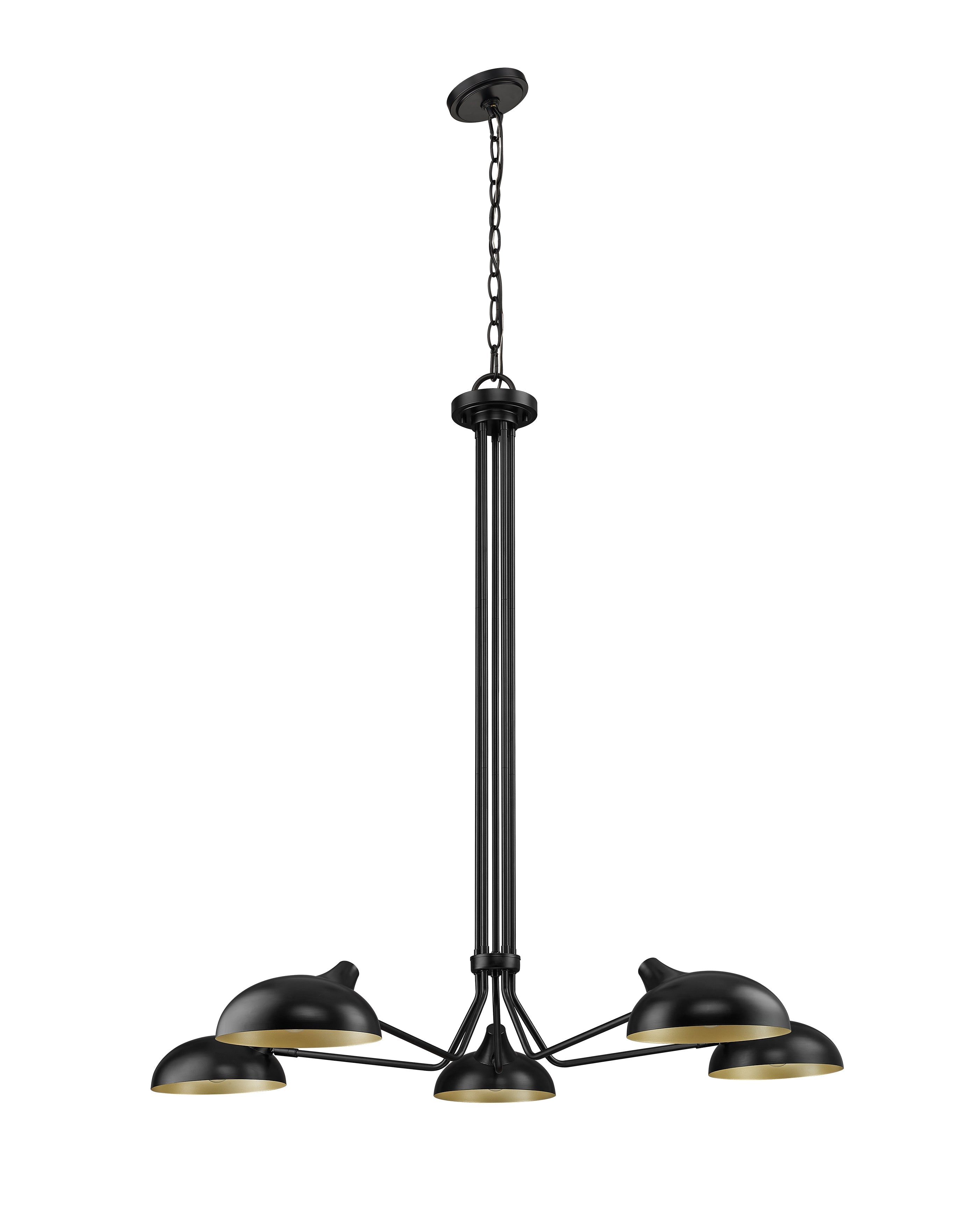Bellamy 5 Light Chandelier Matte Black