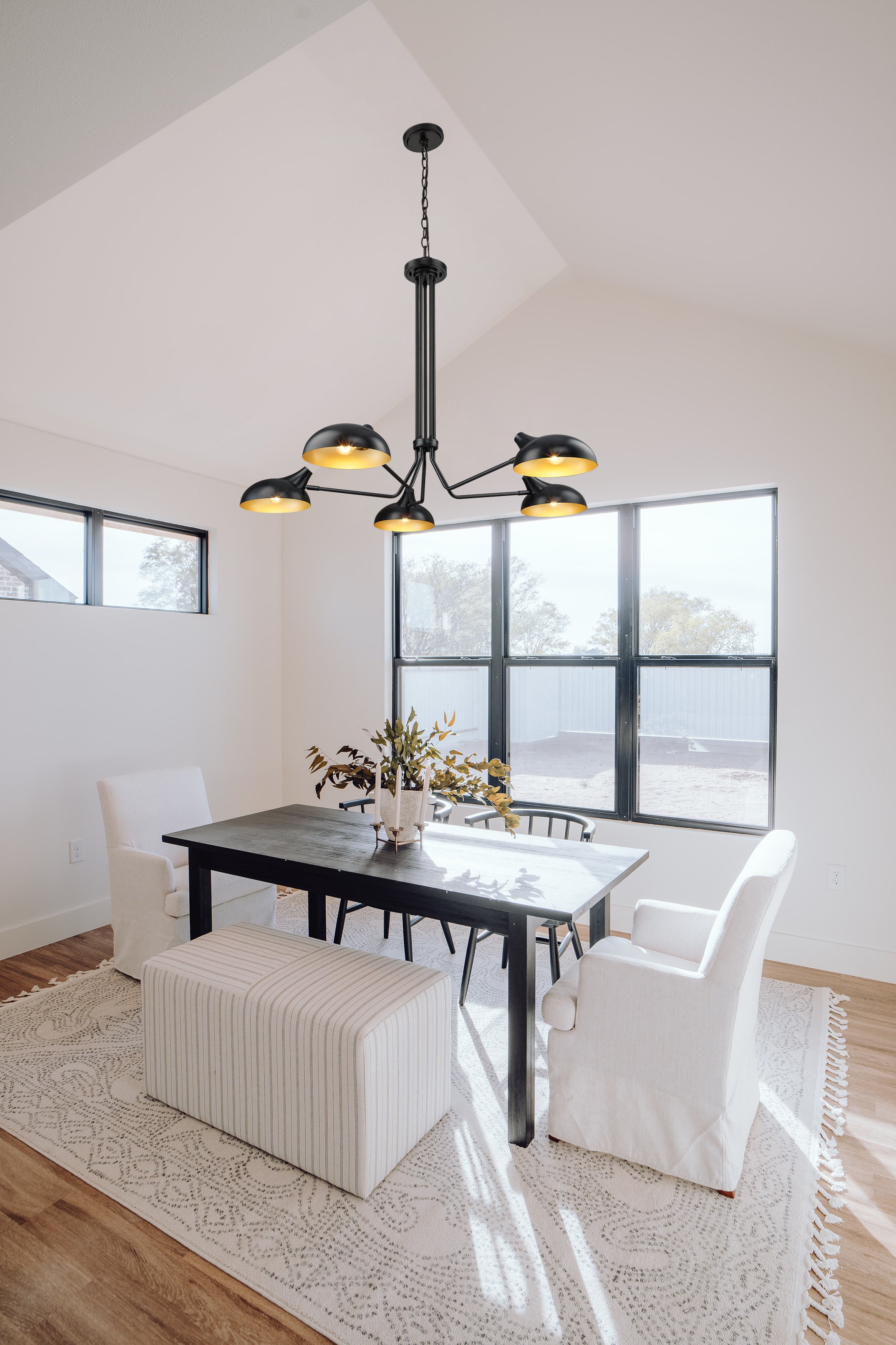 Bellamy 5 Light Chandelier Matte Black