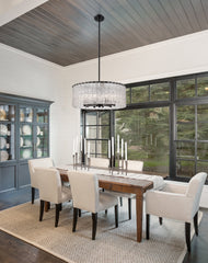 Glacier 10 Light Chandelier Matte Black