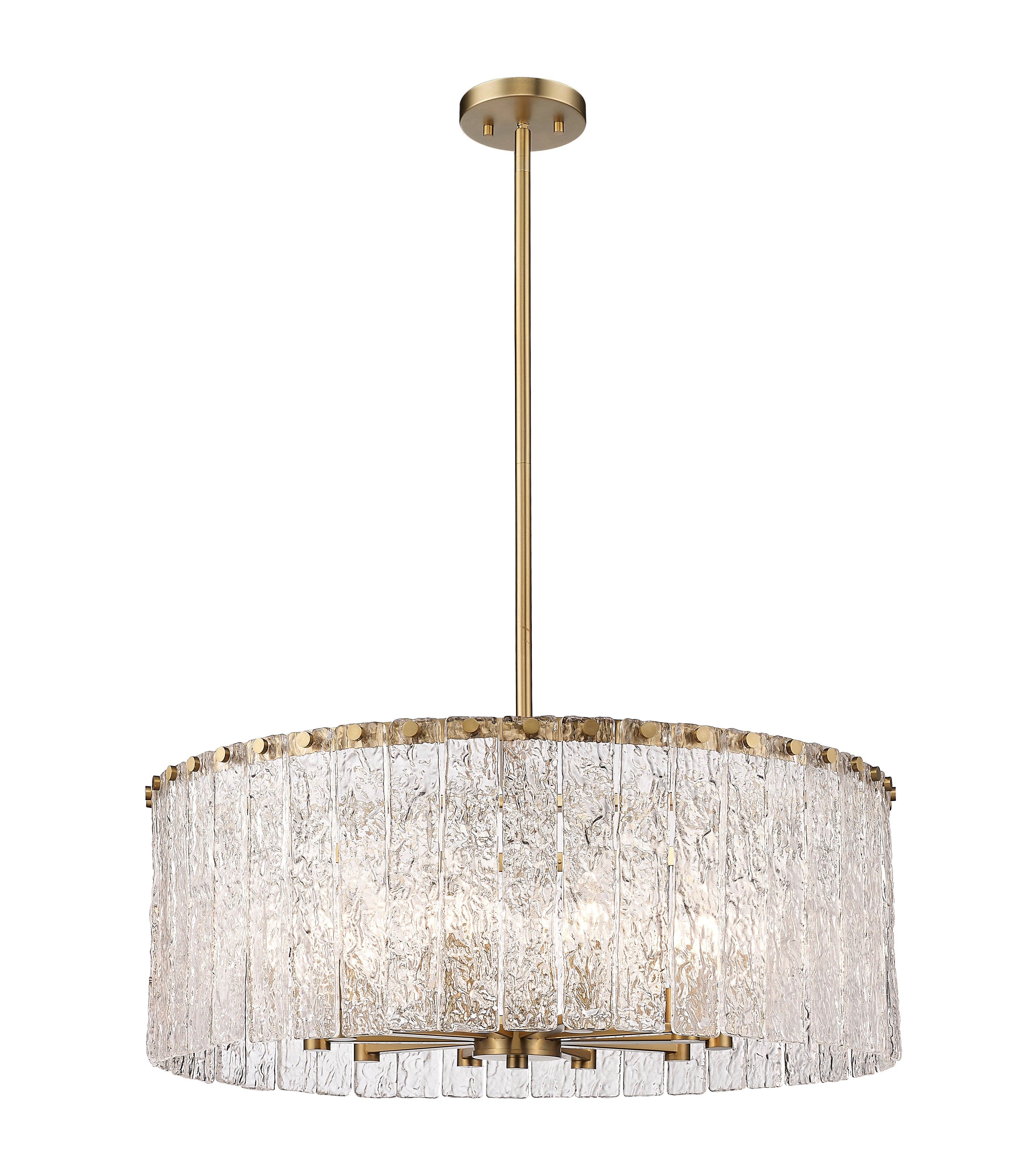 Glacier 10 Light Chandelier Modern Gold