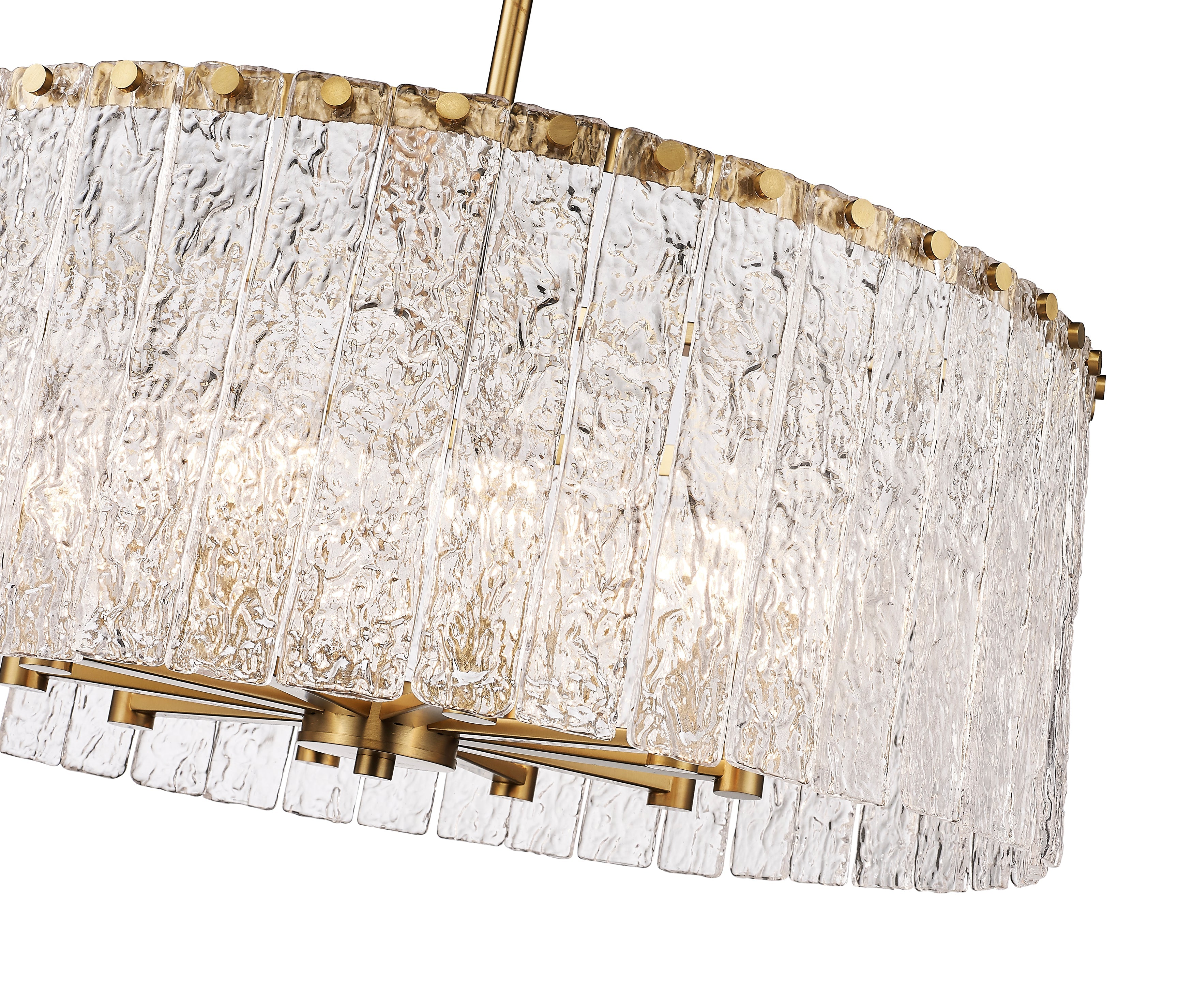 Glacier 10 Light Chandelier Modern Gold