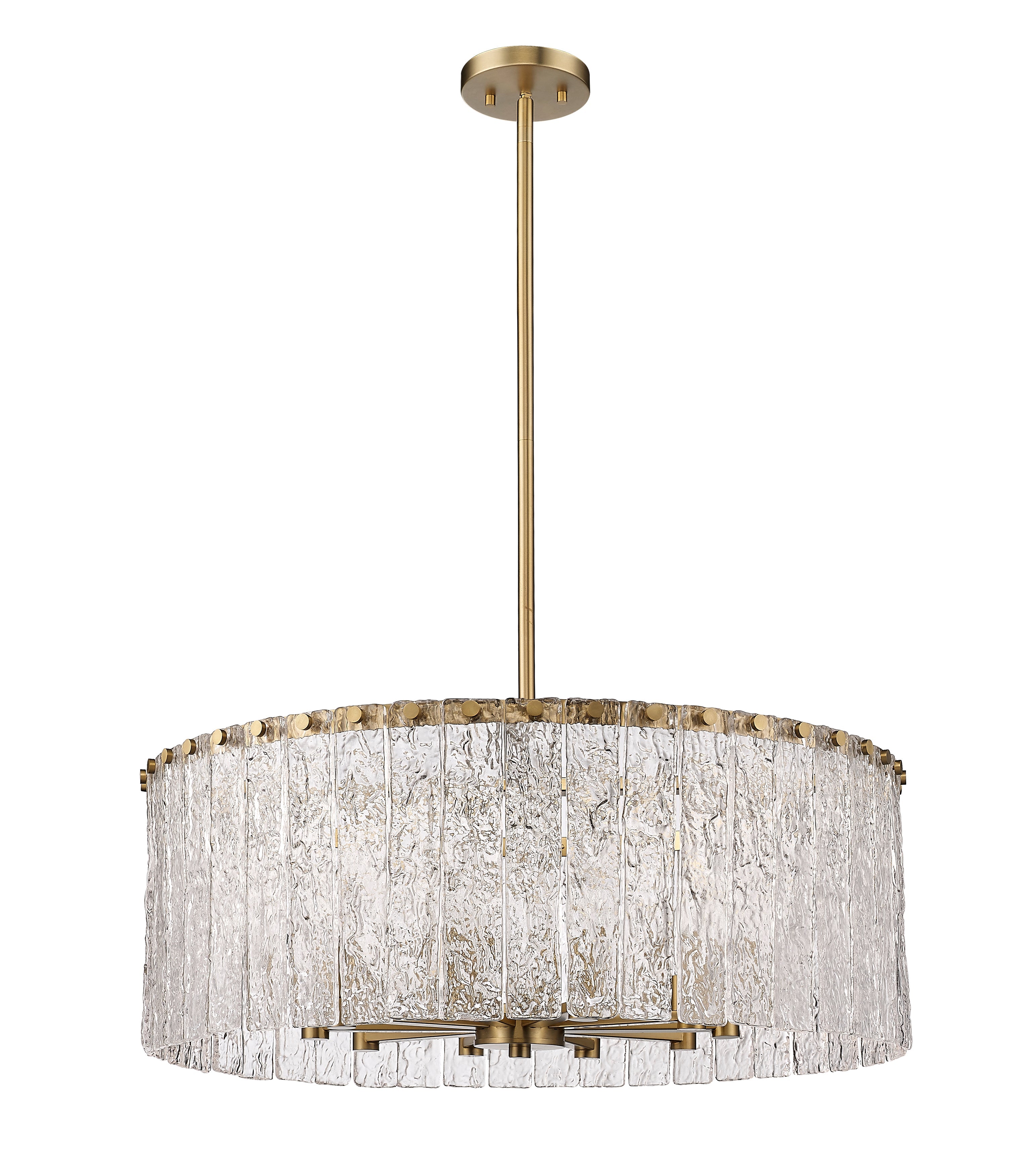 Glacier 10 Light Chandelier Modern Gold