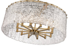 Glacier 12 Light Chandelier Modern Gold