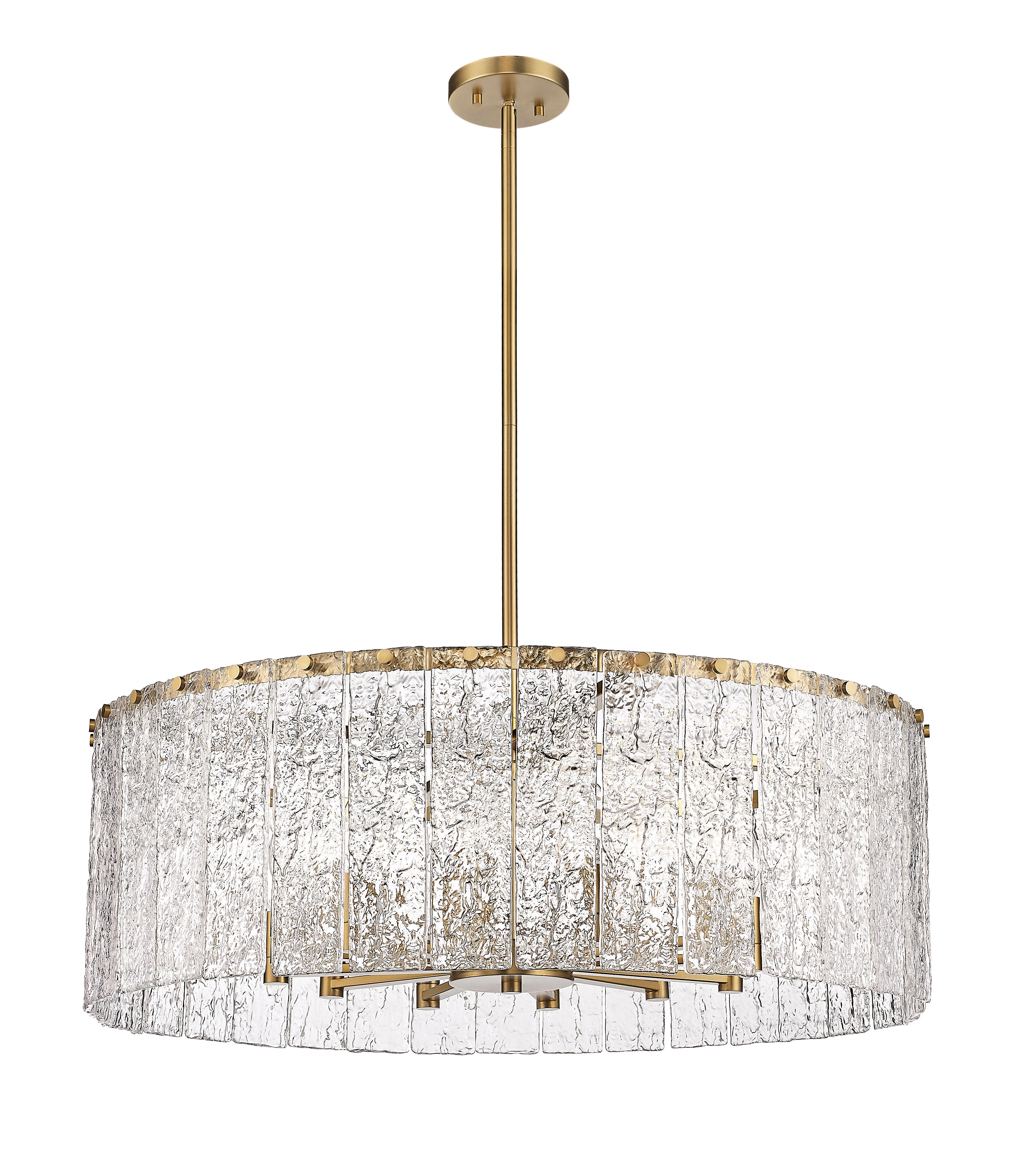Glacier 12 Light Chandelier Modern Gold
