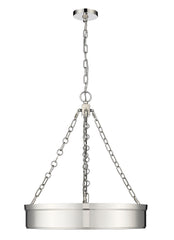 Anders LED 3 Light Chandelier Polished Nickel