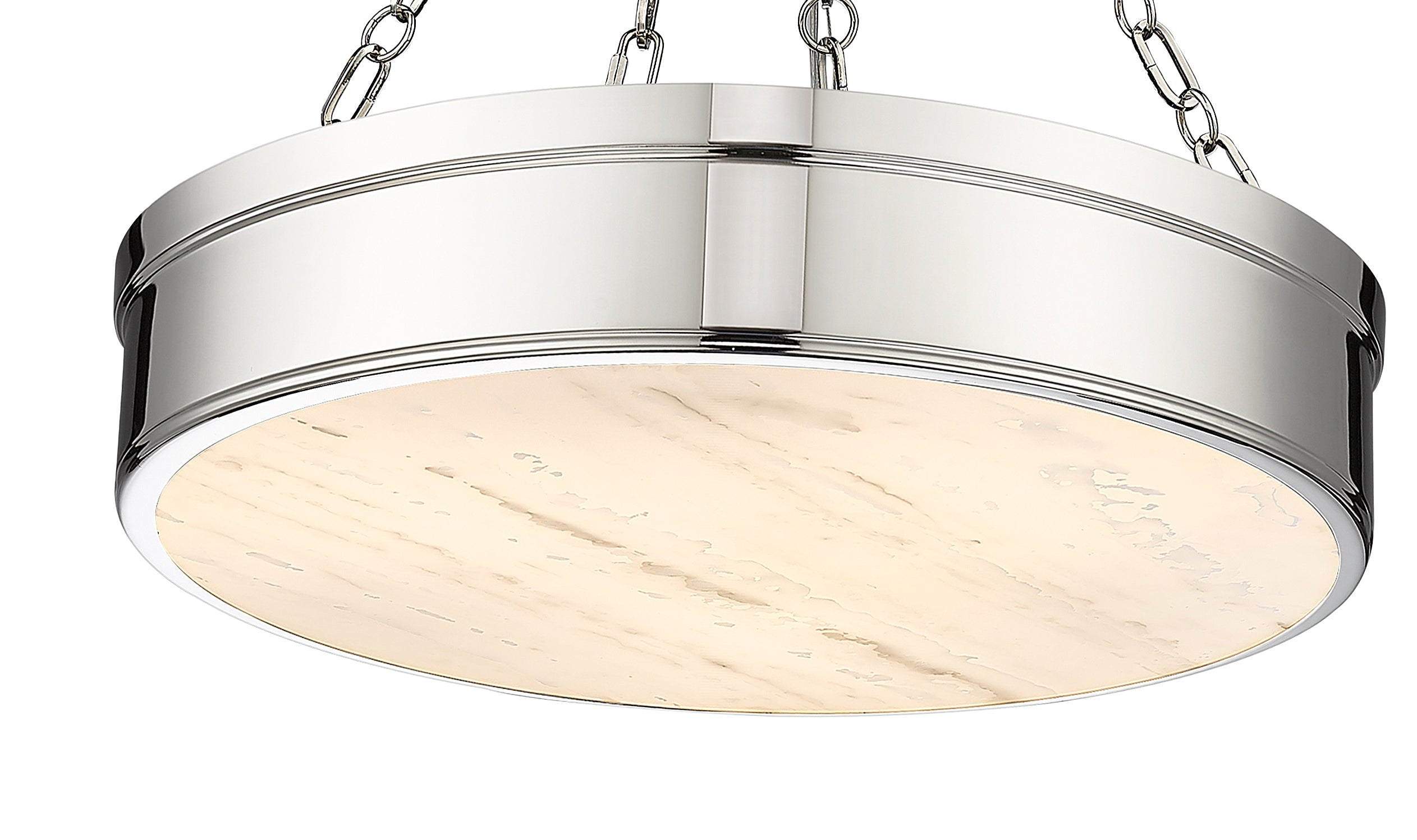 Anders LED 3 Light Chandelier Polished Nickel