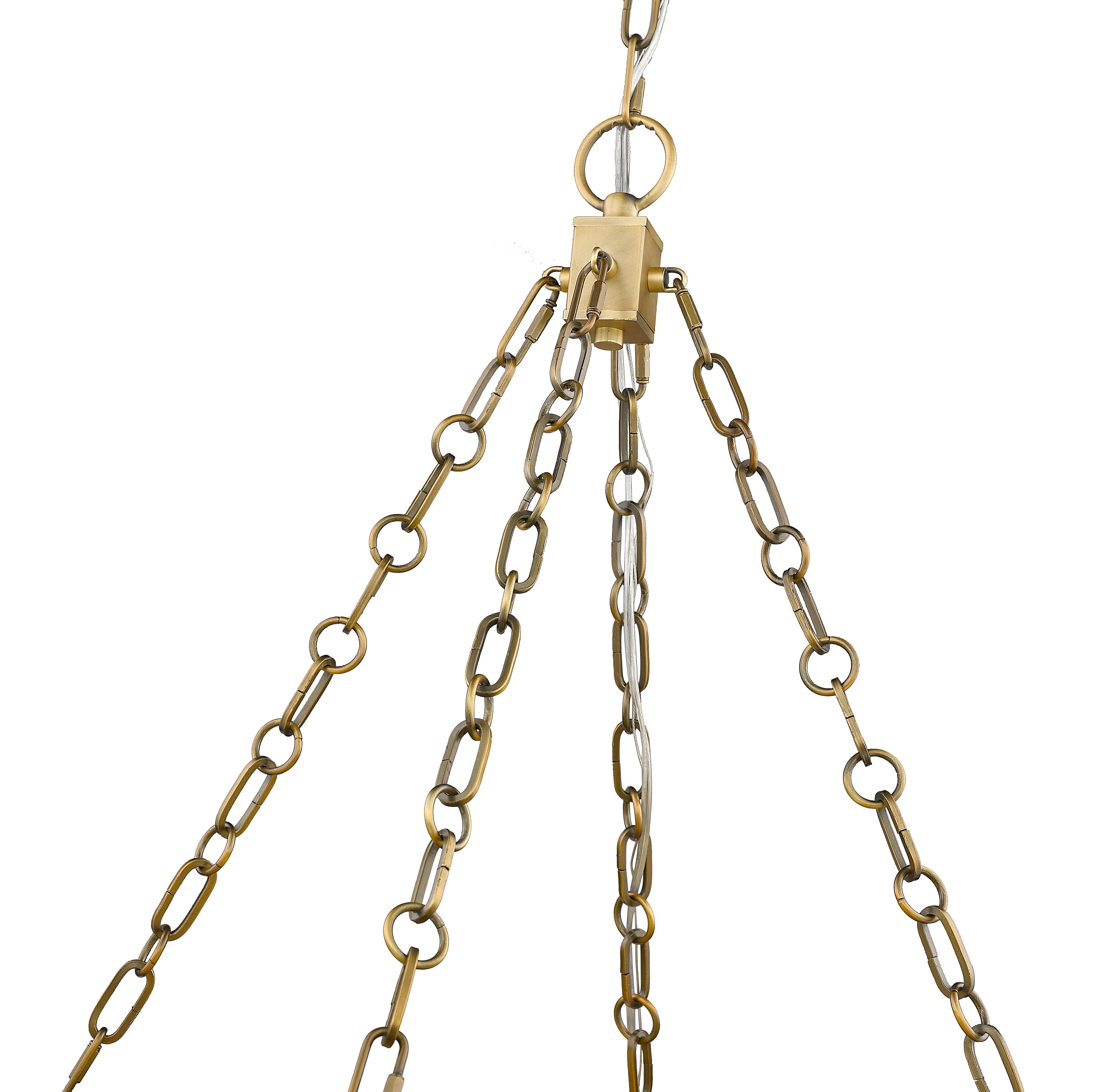 Anders LED 3 Light Chandelier Rubbed Brass