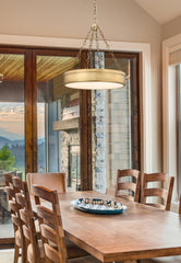Anders LED 3 Light Chandelier Rubbed Brass
