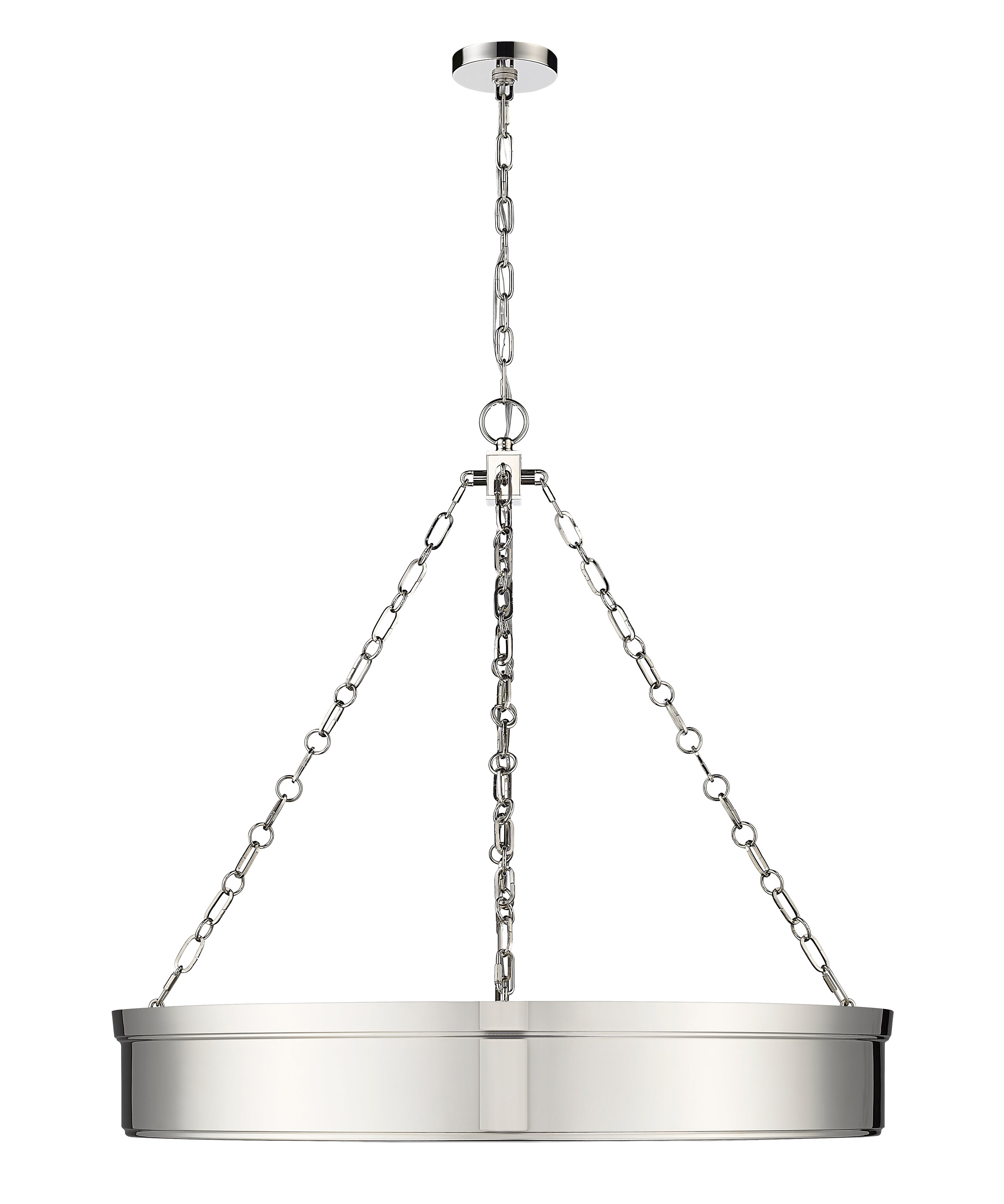Anders LED 3 Light Chandelier Polished Nickel