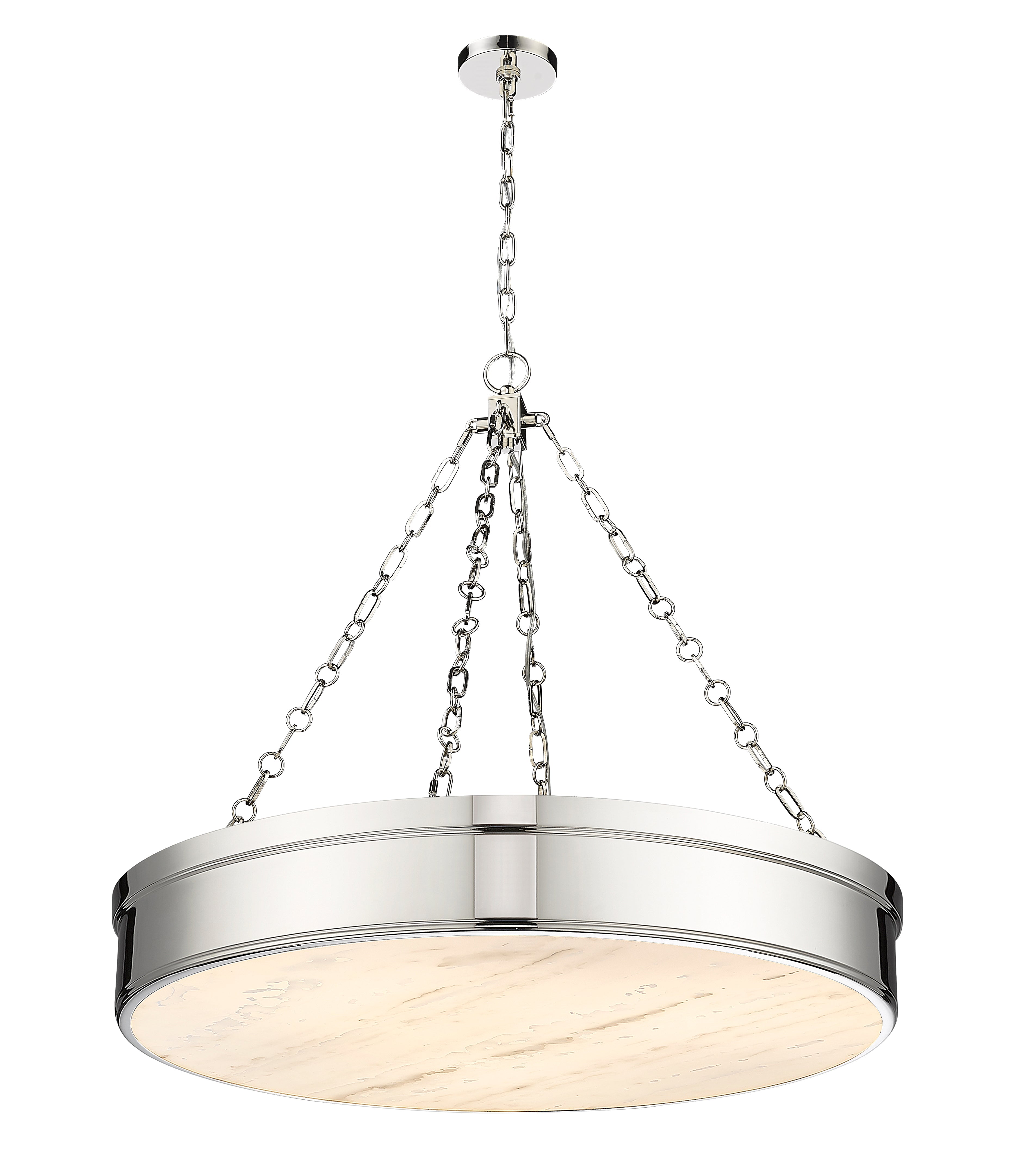 Anders LED 3 Light Chandelier Polished Nickel