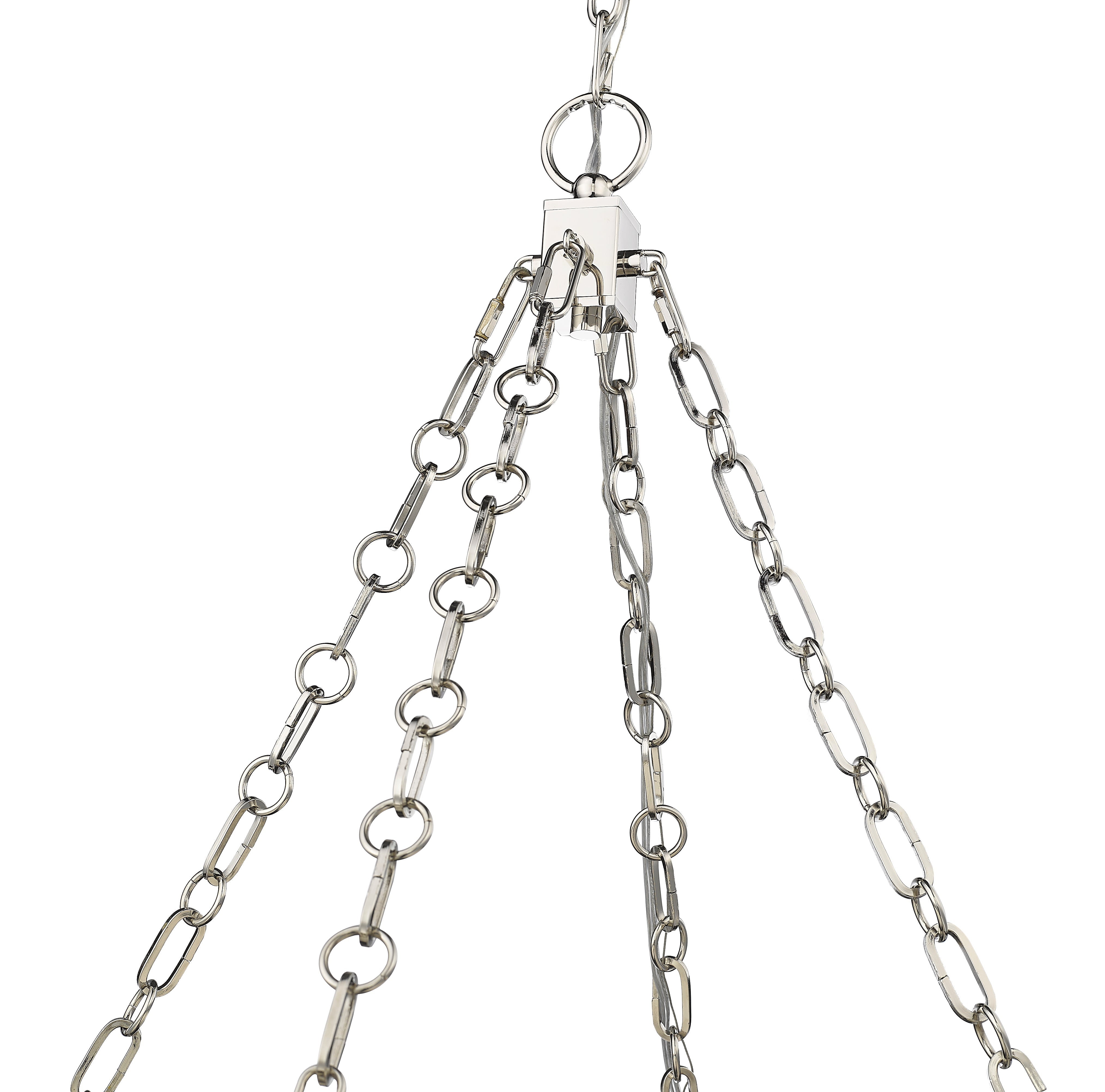 Anders LED 3 Light Chandelier Polished Nickel