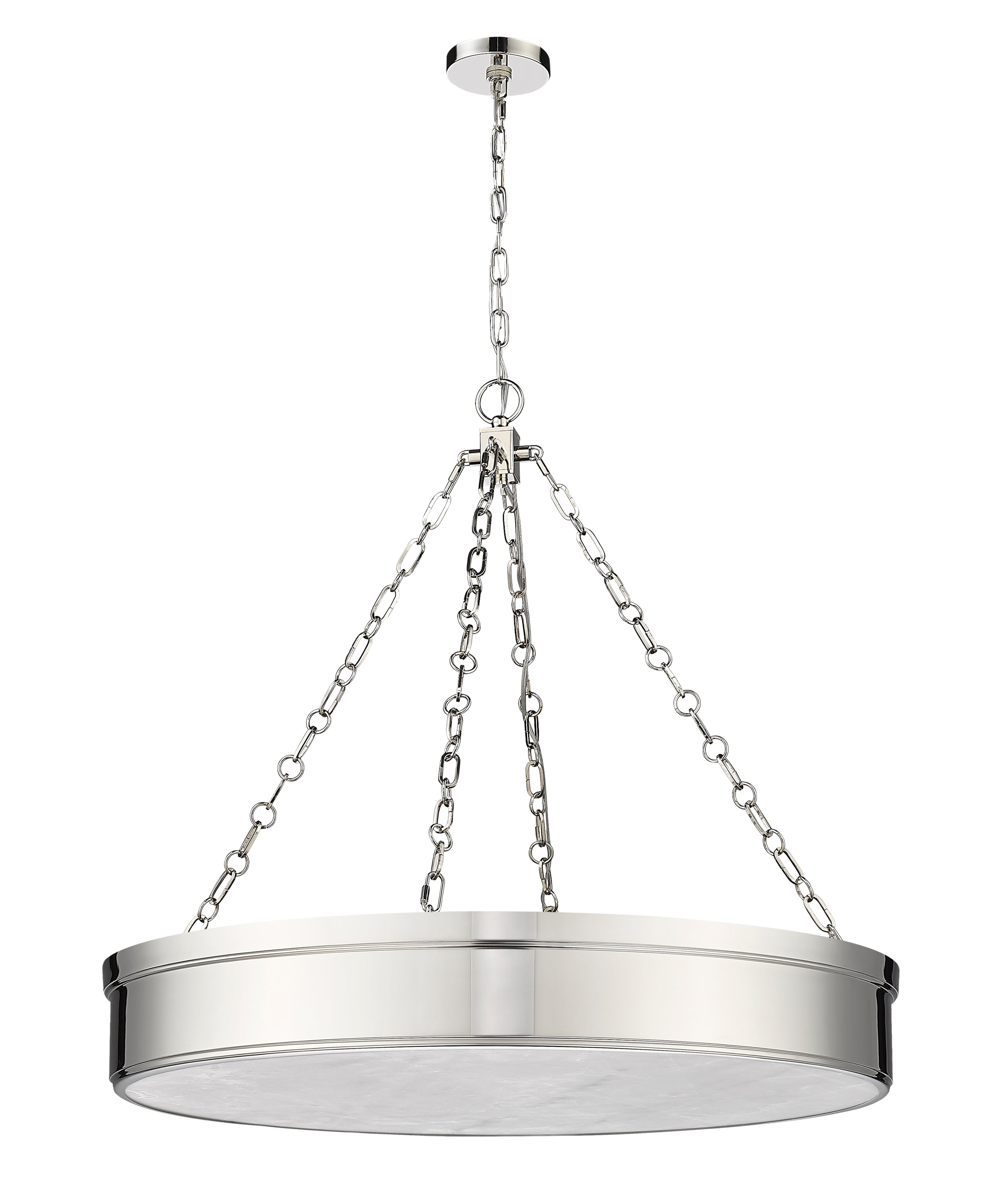Anders LED 3 Light Chandelier Polished Nickel