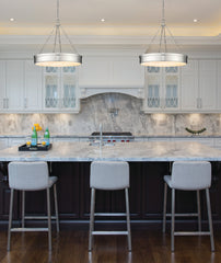 Anders LED 3 Light Chandelier Polished Nickel