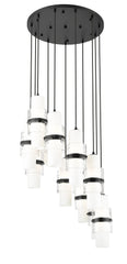 Cayden 11 Light Chandelier Matte Black