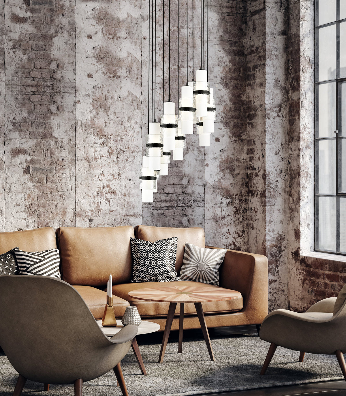 Cayden 11 Light Chandelier Matte Black