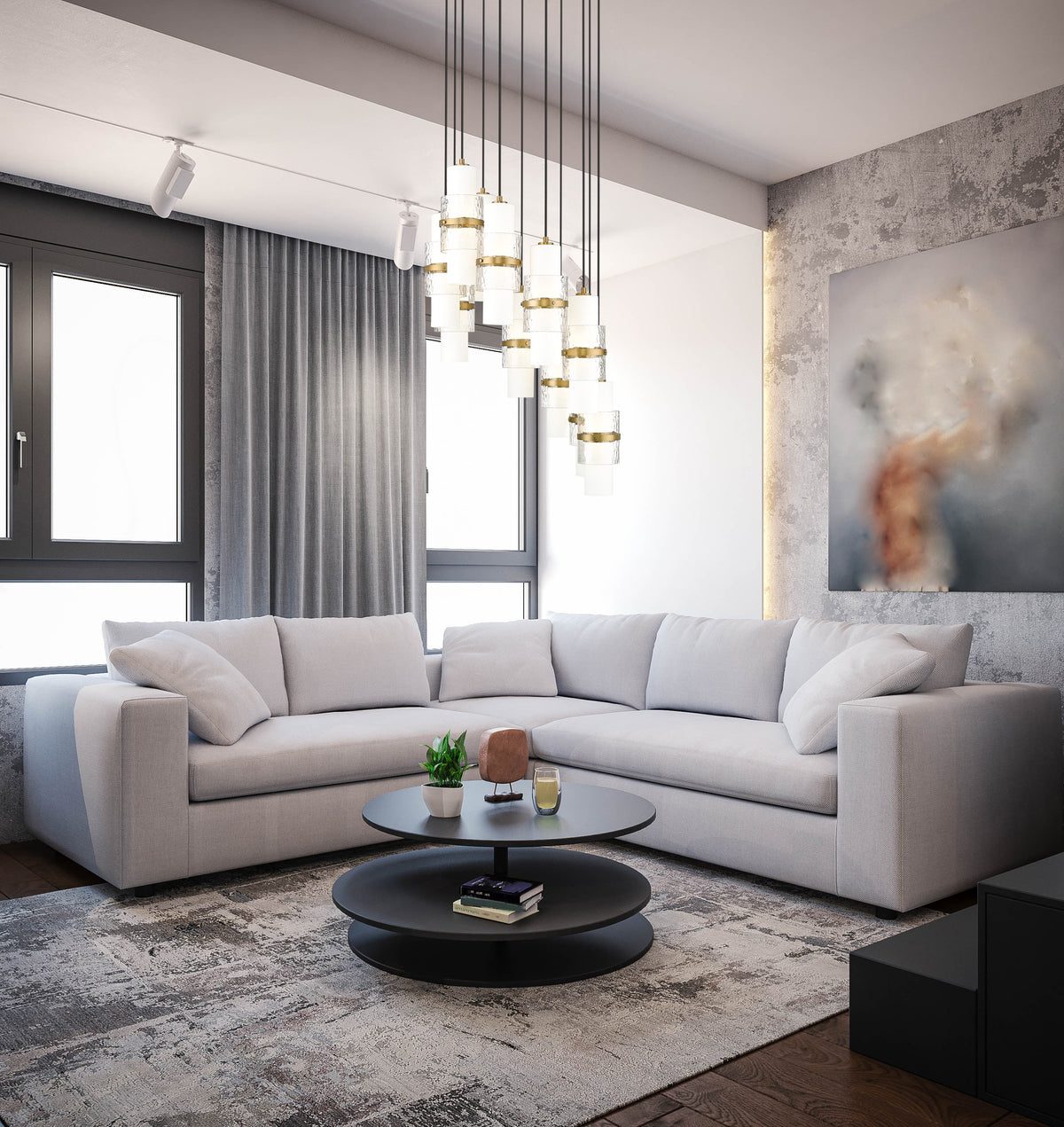 Cayden 11 Light Chandelier Modern Gold