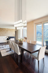 Cayden 17 Light Linear Chandelier Brushed Nickel