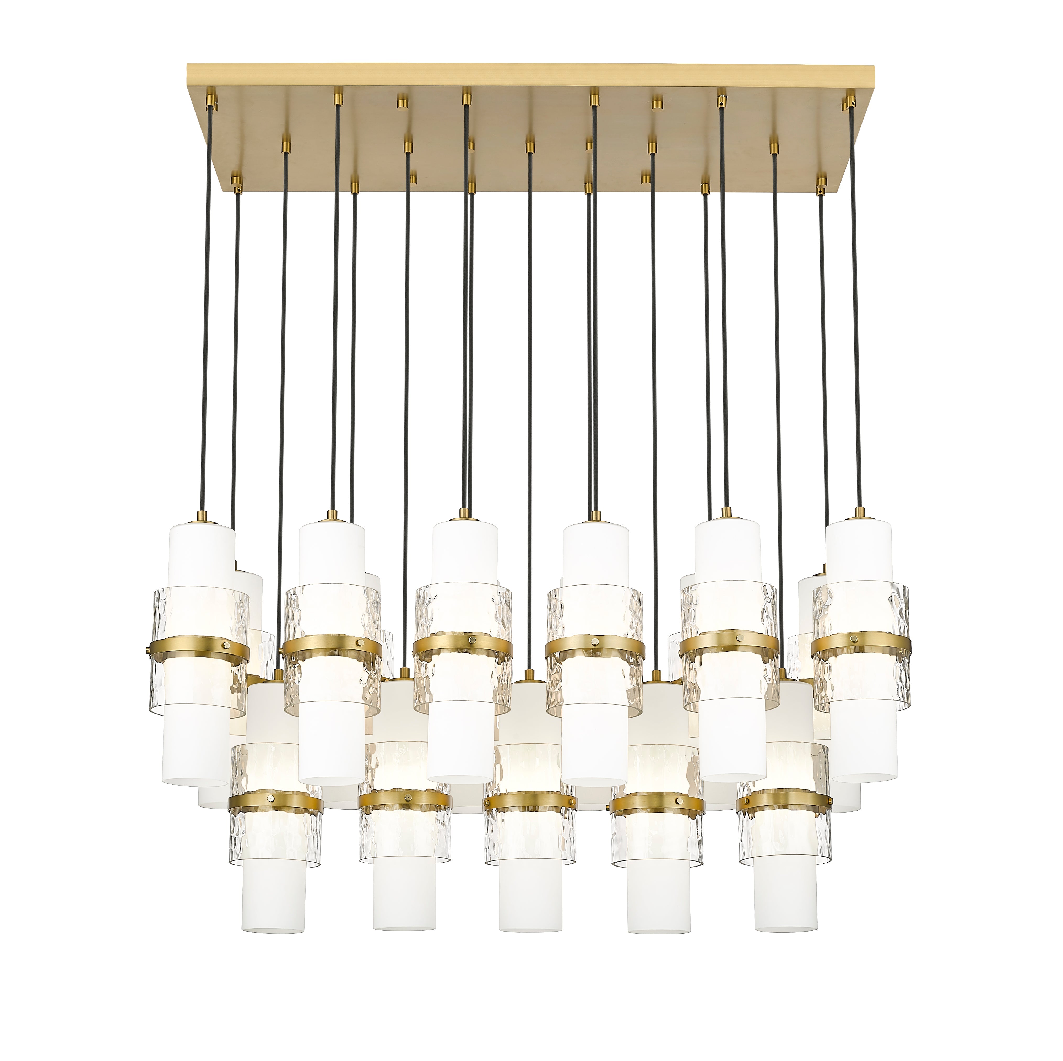 Cayden 17 Light Linear Chandelier Modern Gold