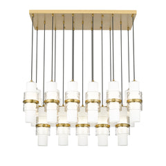 Cayden 17 Light Linear Chandelier Modern Gold