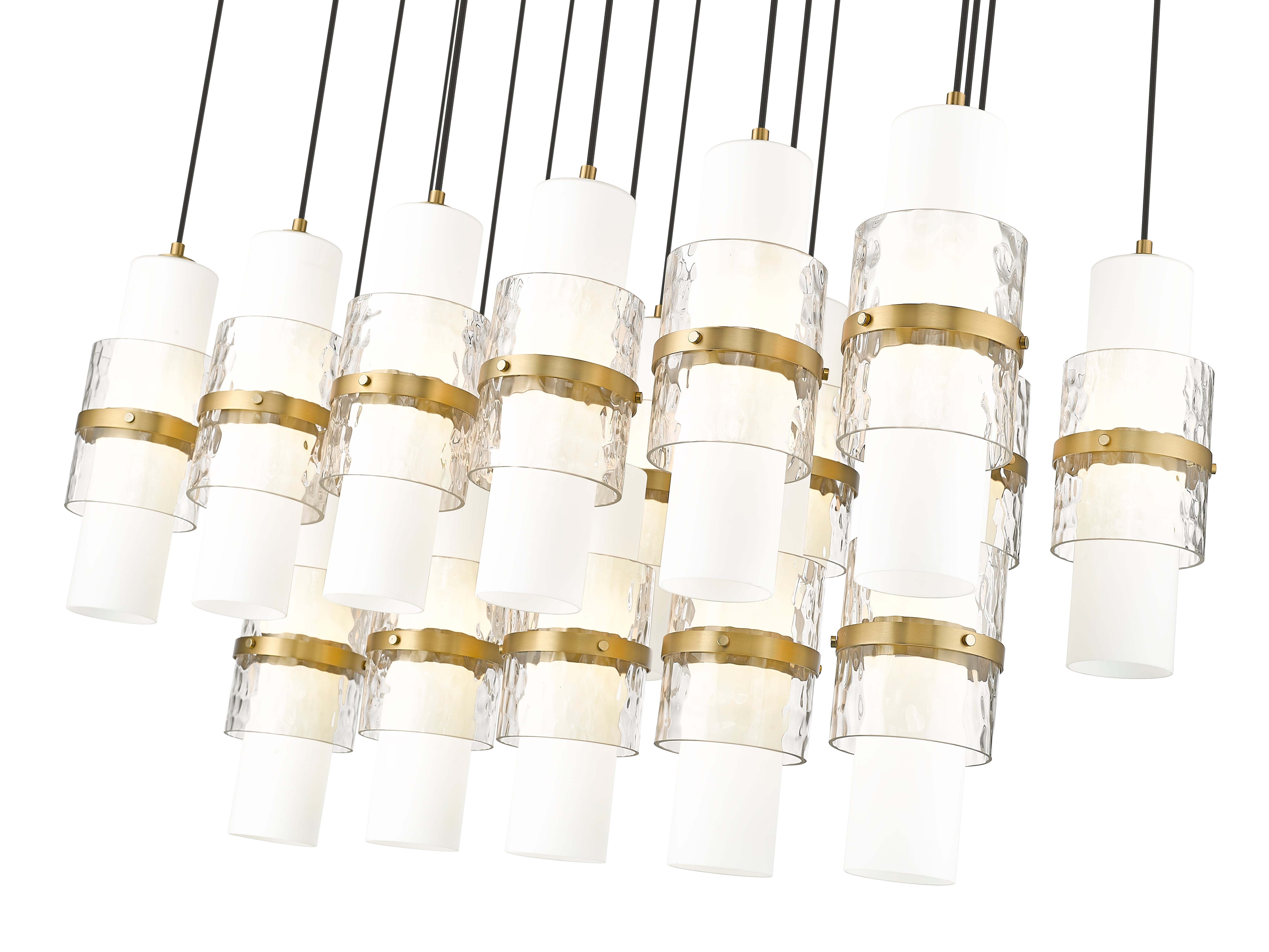 Cayden 17 Light Linear Chandelier Modern Gold