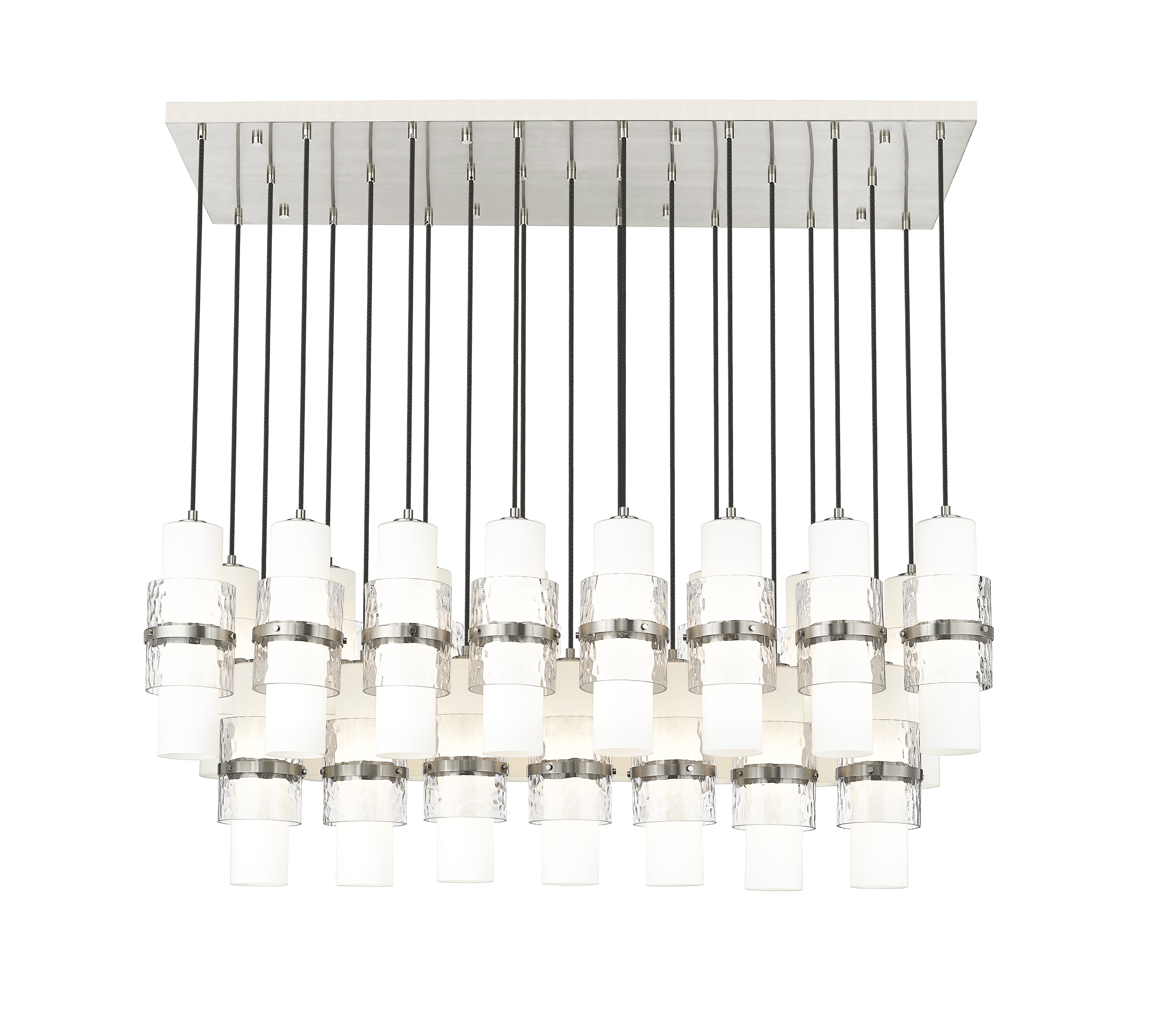 Cayden 23 Light Linear Chandelier Brushed Nickel