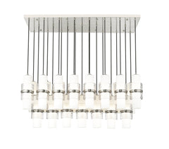 Cayden 23 Light Linear Chandelier Brushed Nickel