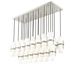 Cayden 23 Light Linear Chandelier Brushed Nickel