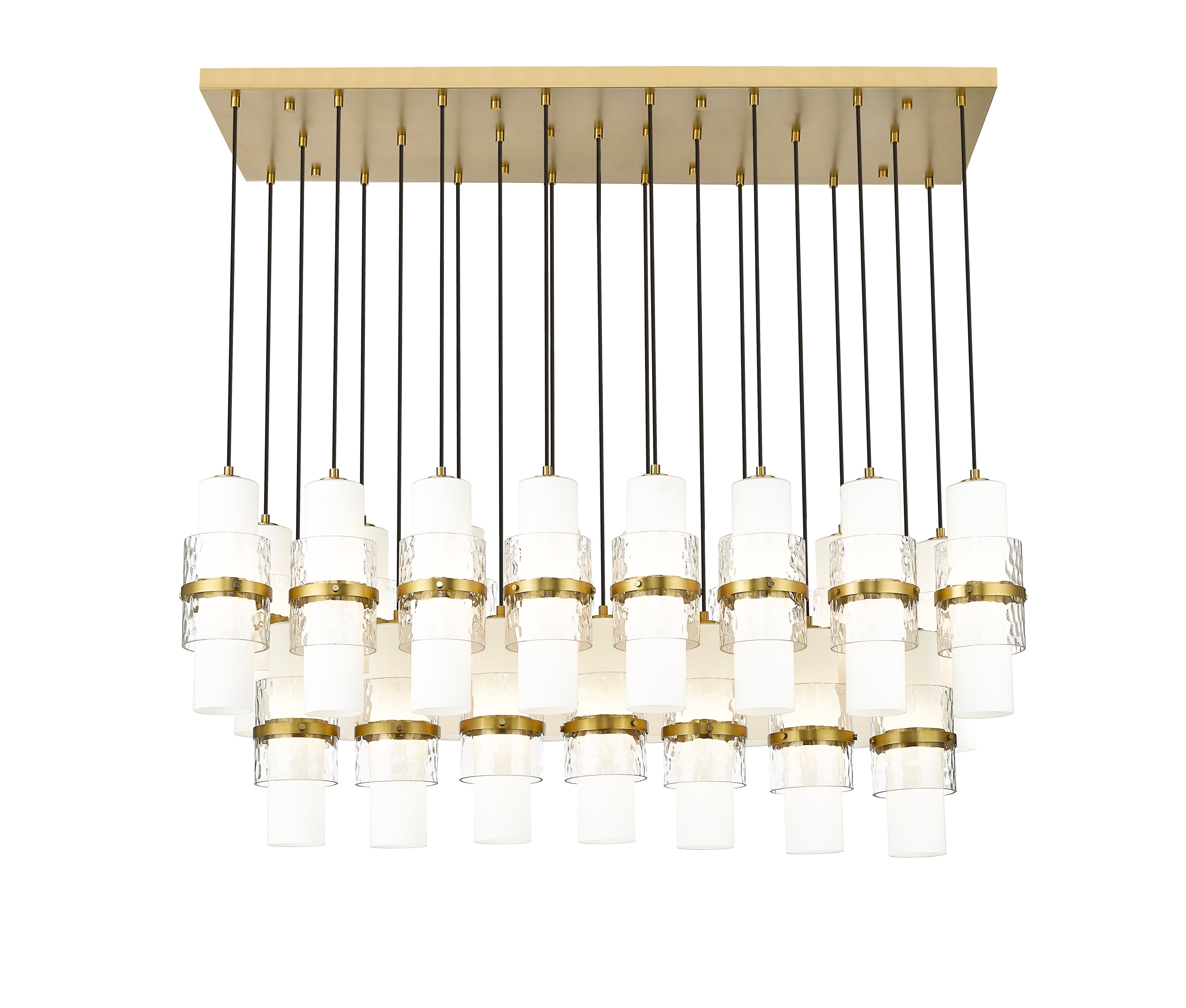 Cayden 23 Light Linear Chandelier Modern Gold