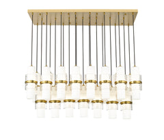Cayden 23 Light Linear Chandelier Modern Gold
